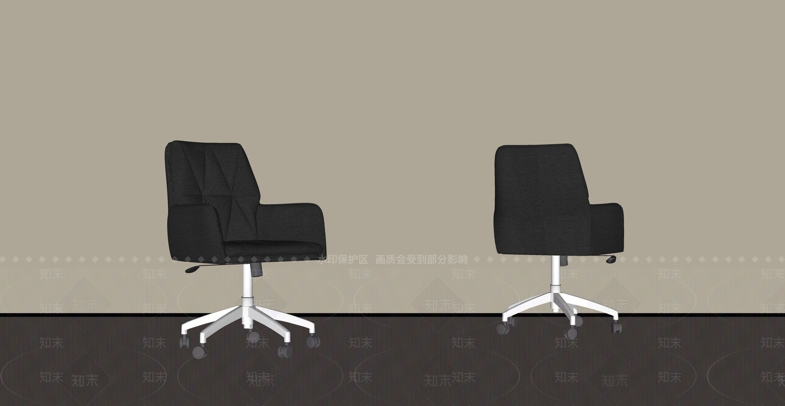 极简简约办公椅SU模型下载【ID:1180785785】