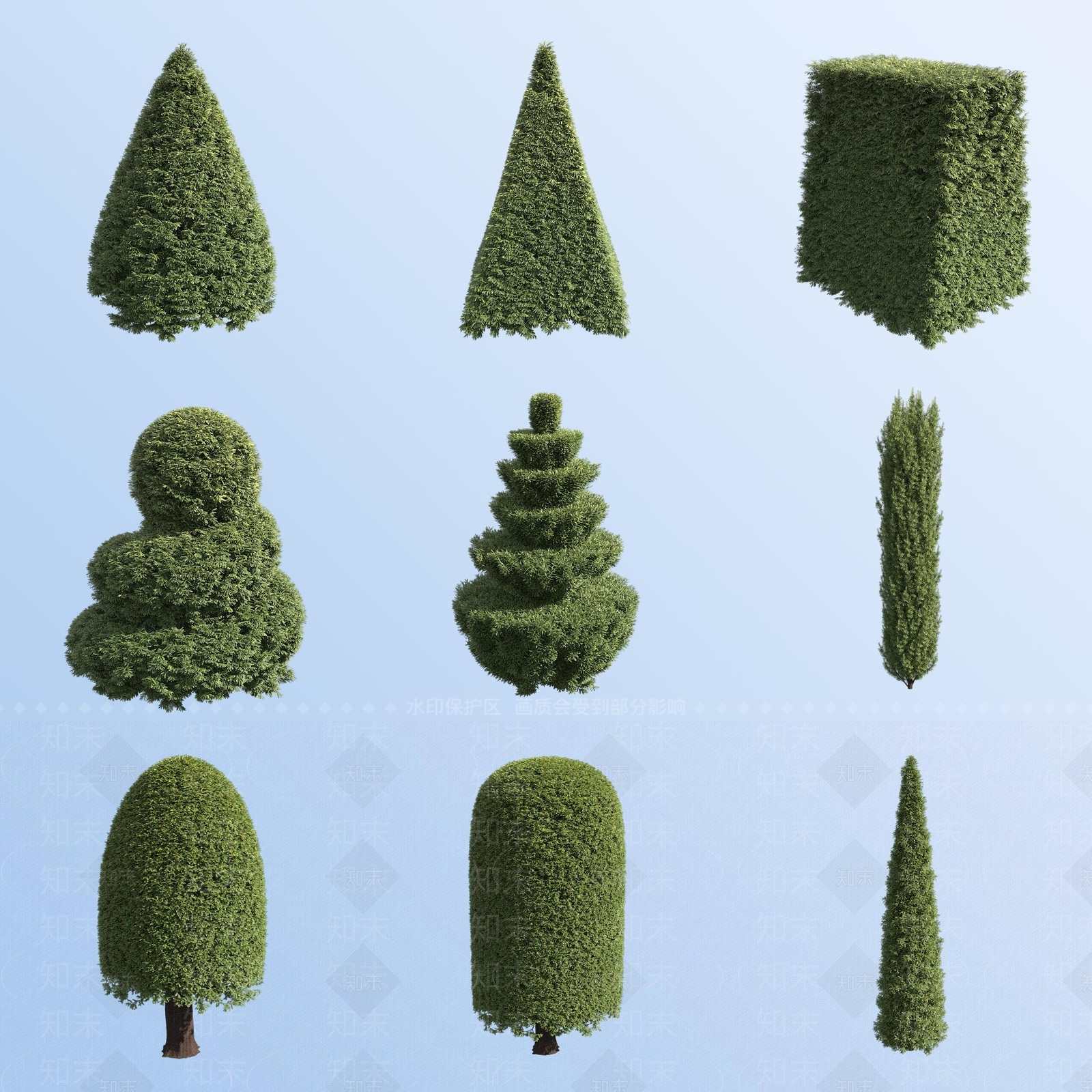 灌木3D模型下载【ID:1180791689】