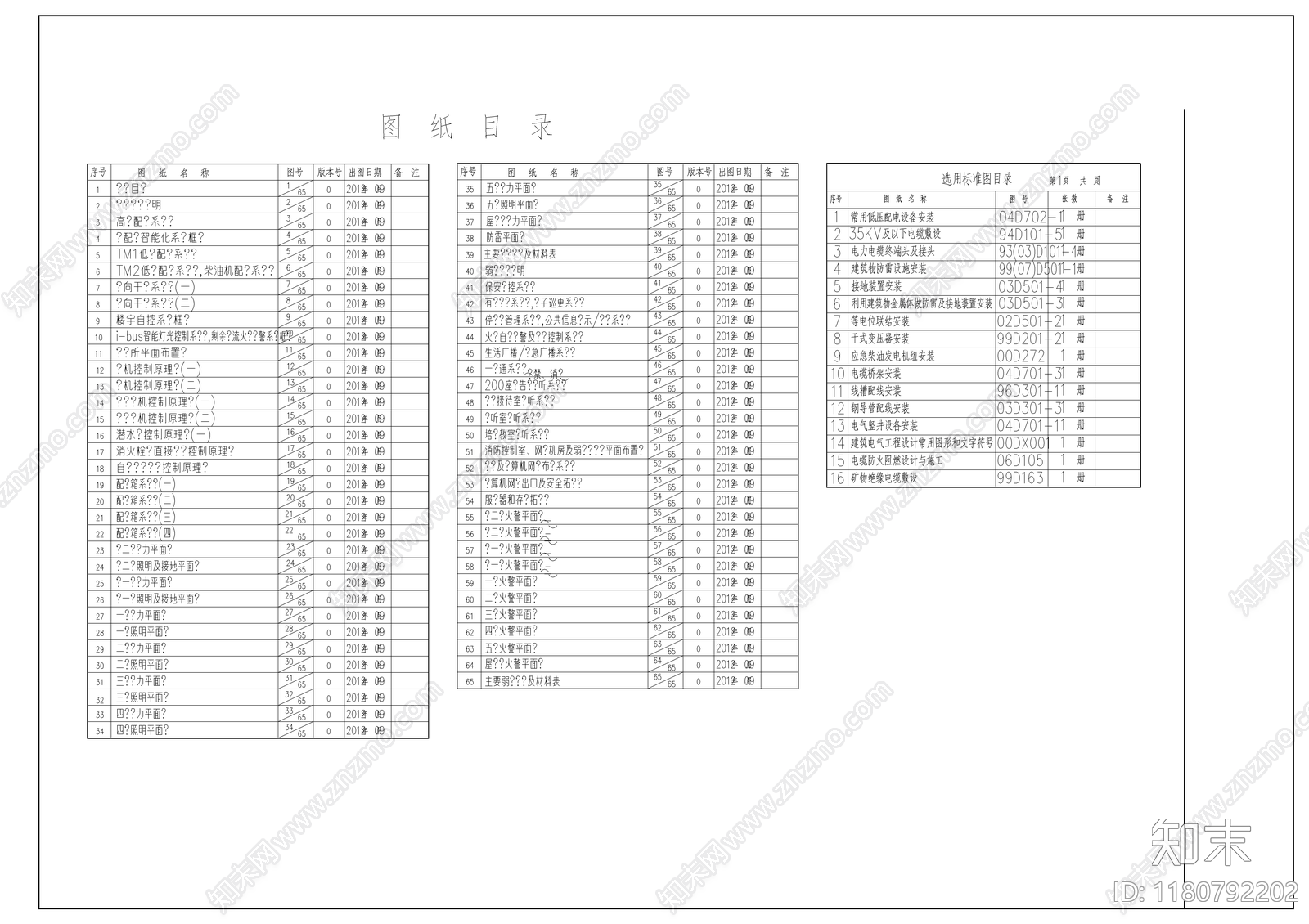 电气图cad施工图下载【ID:1180792202】