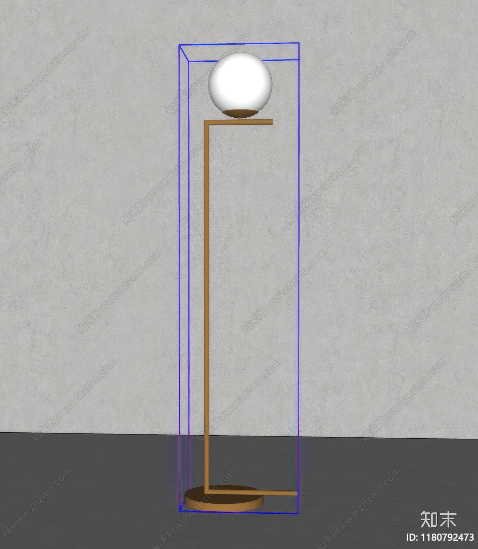 现代落地灯SU模型下载【ID:1180792473】