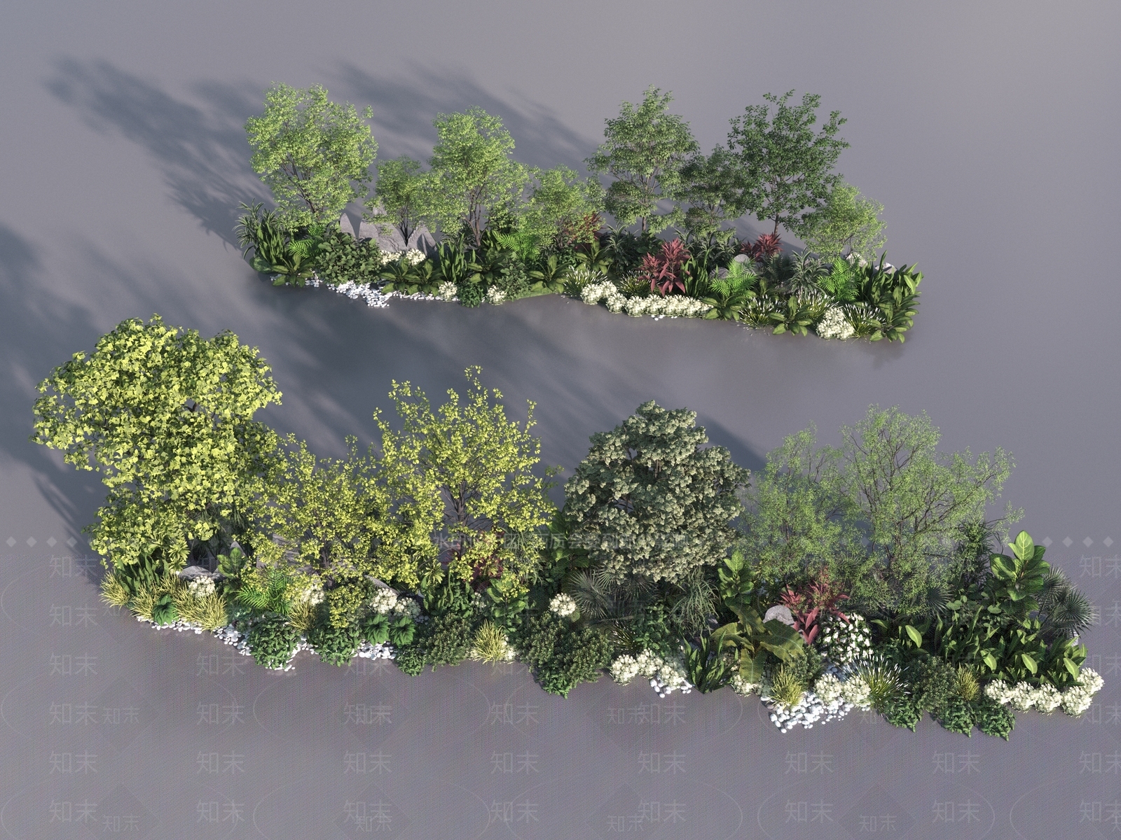 花草组合3D模型下载【ID:1180794240】