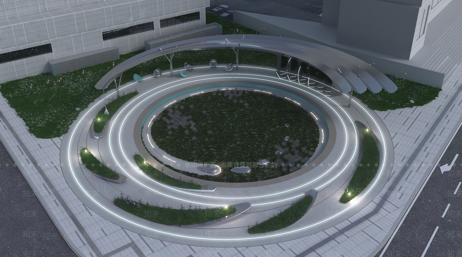 现代公园3D模型下载【ID:1180795518】