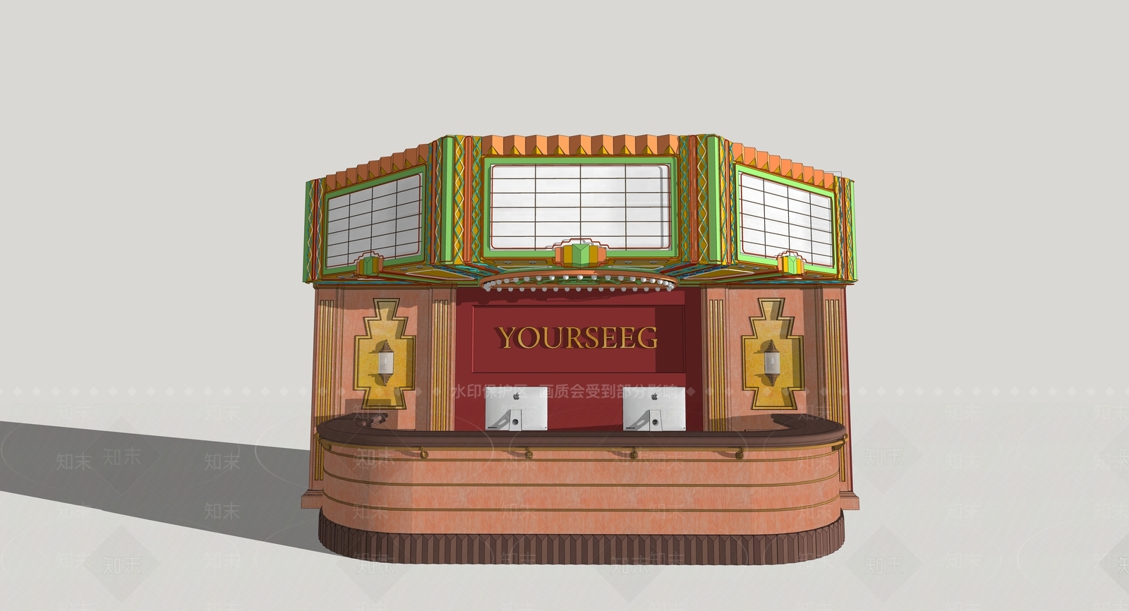 中古复古其他店铺SU模型下载【ID:1180796421】