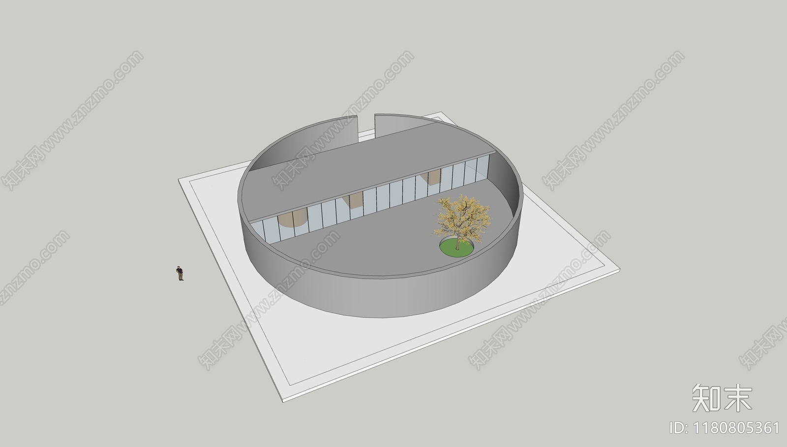 现代别墅SU模型下载【ID:1180805361】