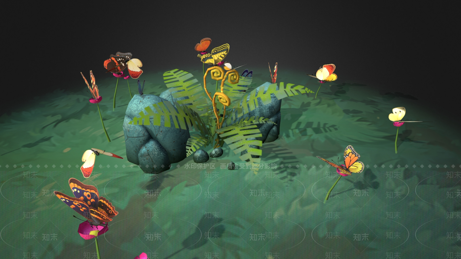 现代公园3D模型下载【ID:1180814550】