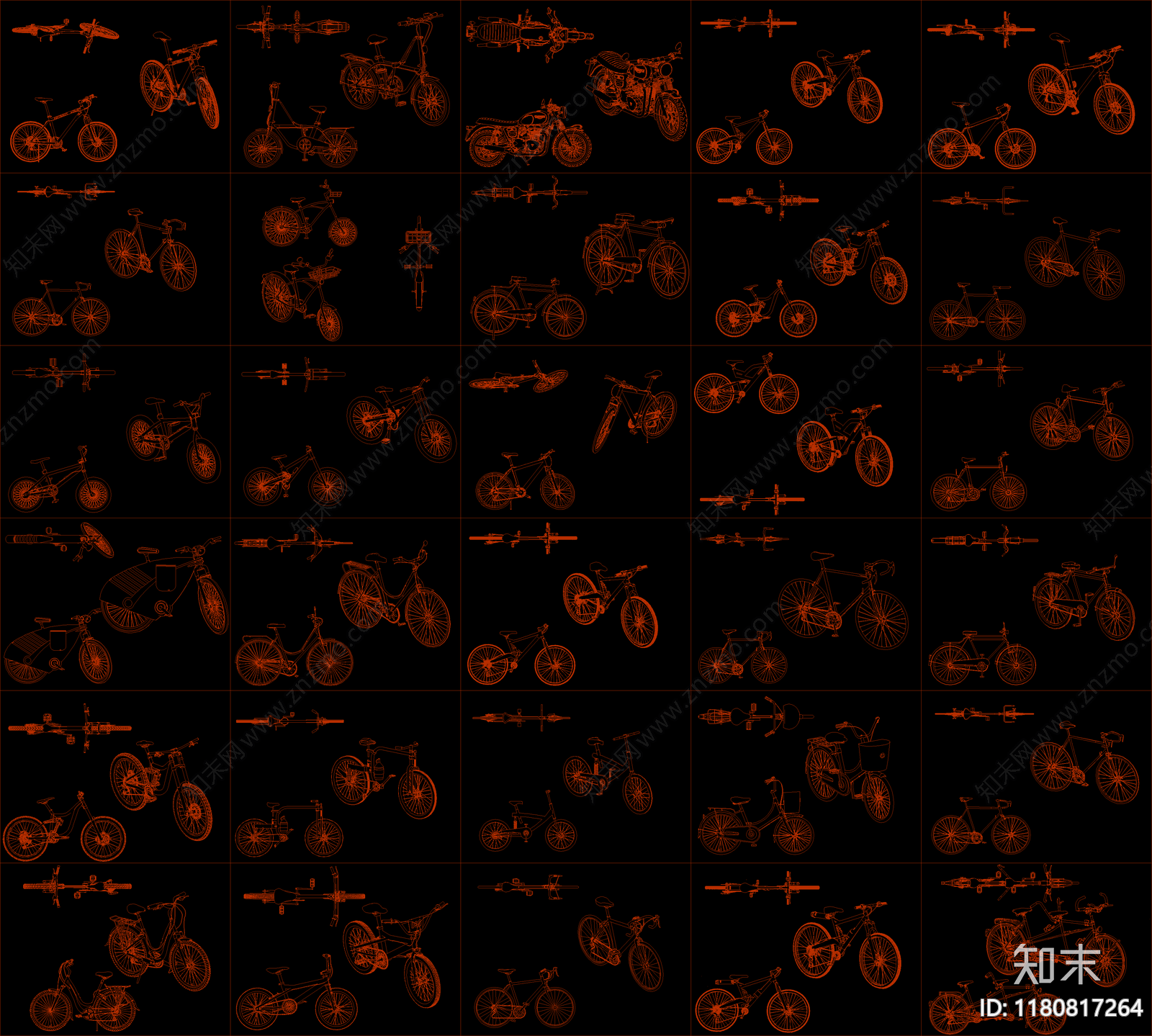 现代交通工具图库cad施工图下载【ID:1180817264】