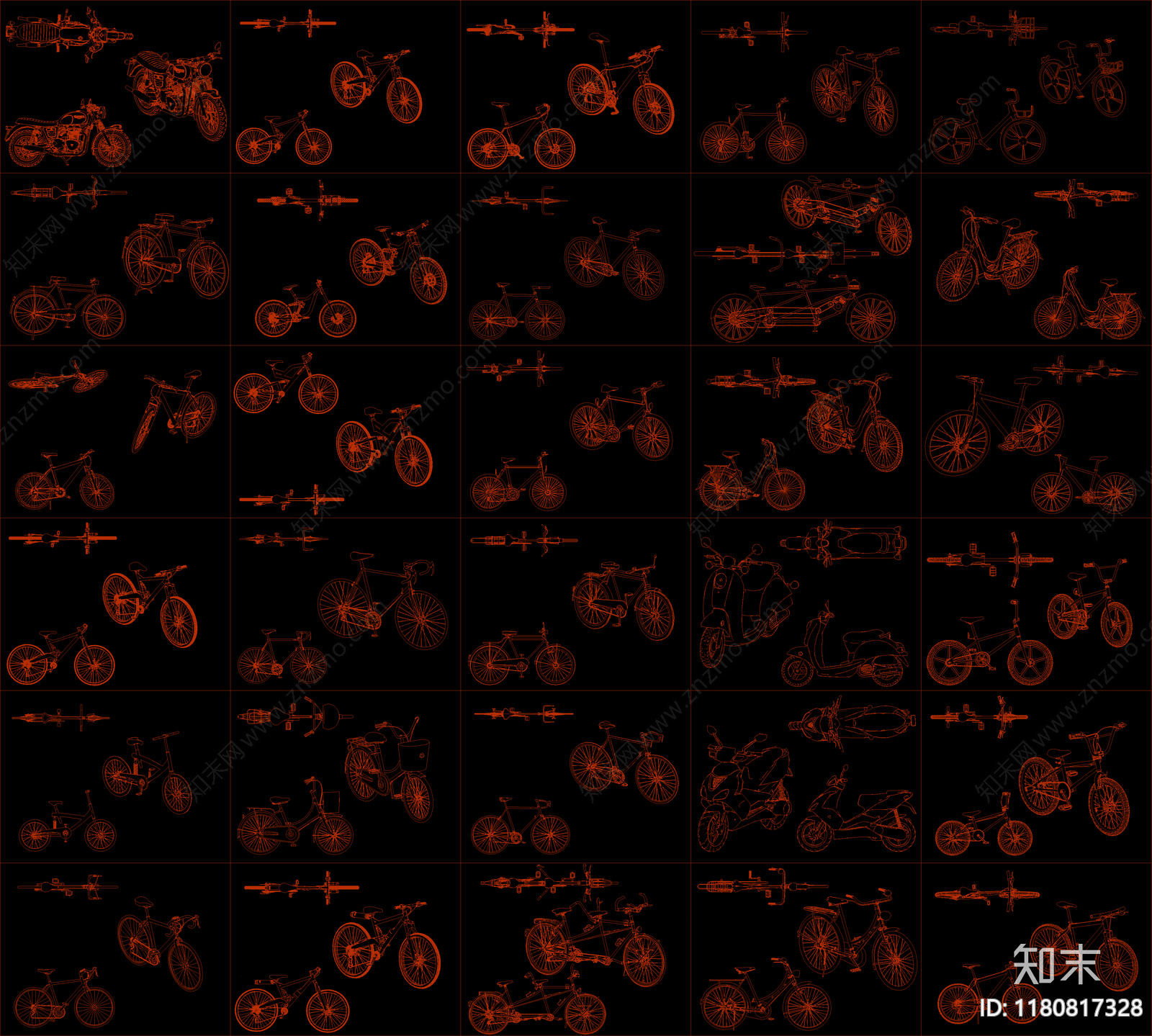 现代交通工具图库cad施工图下载【ID:1180817328】