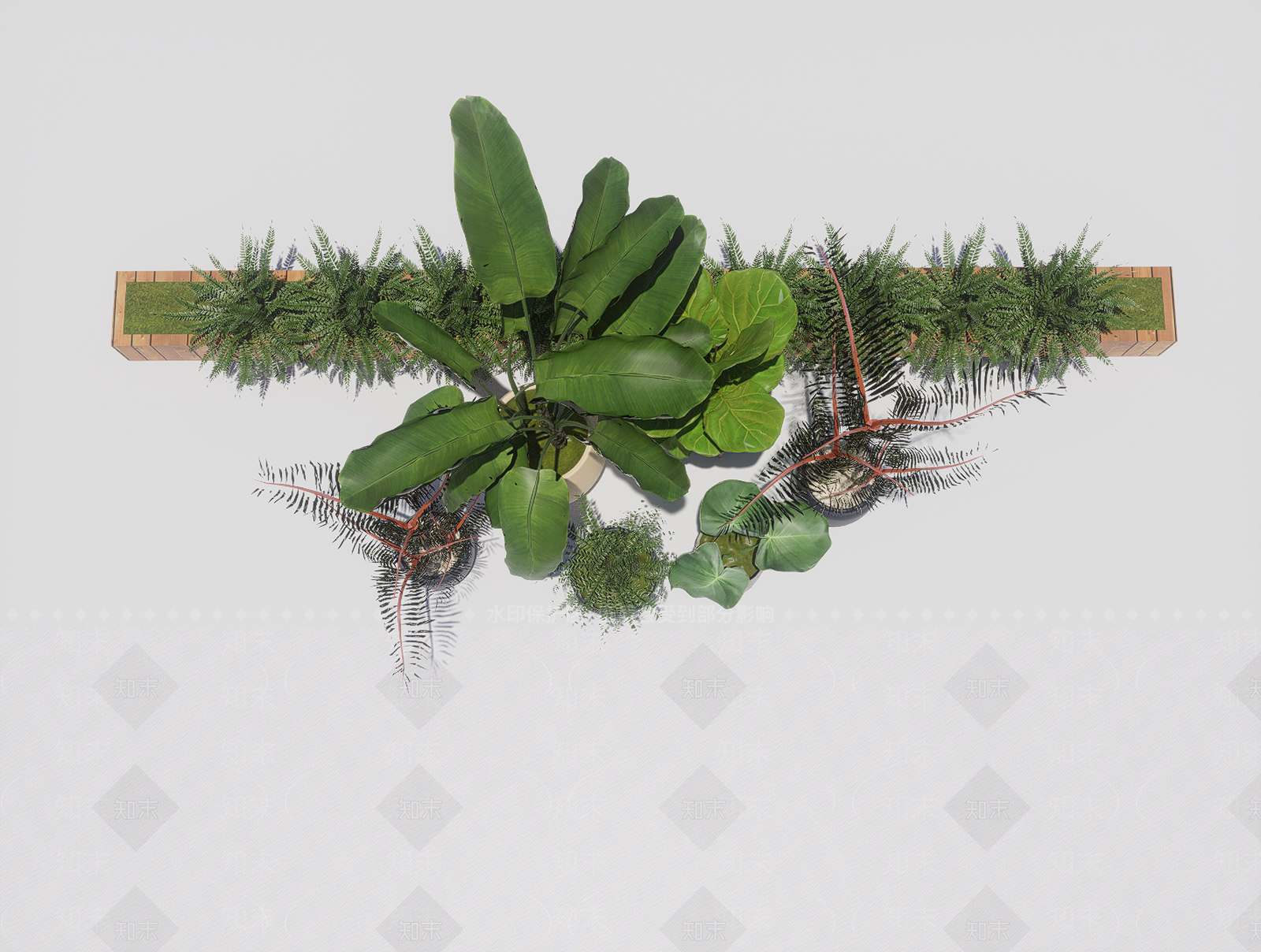 植物组合SU模型下载【ID:1180818628】