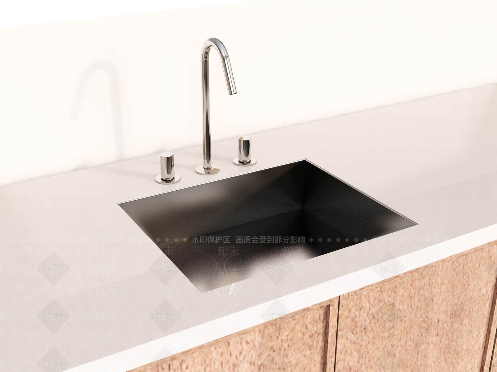 现代水槽SU模型下载【ID:1180820430】