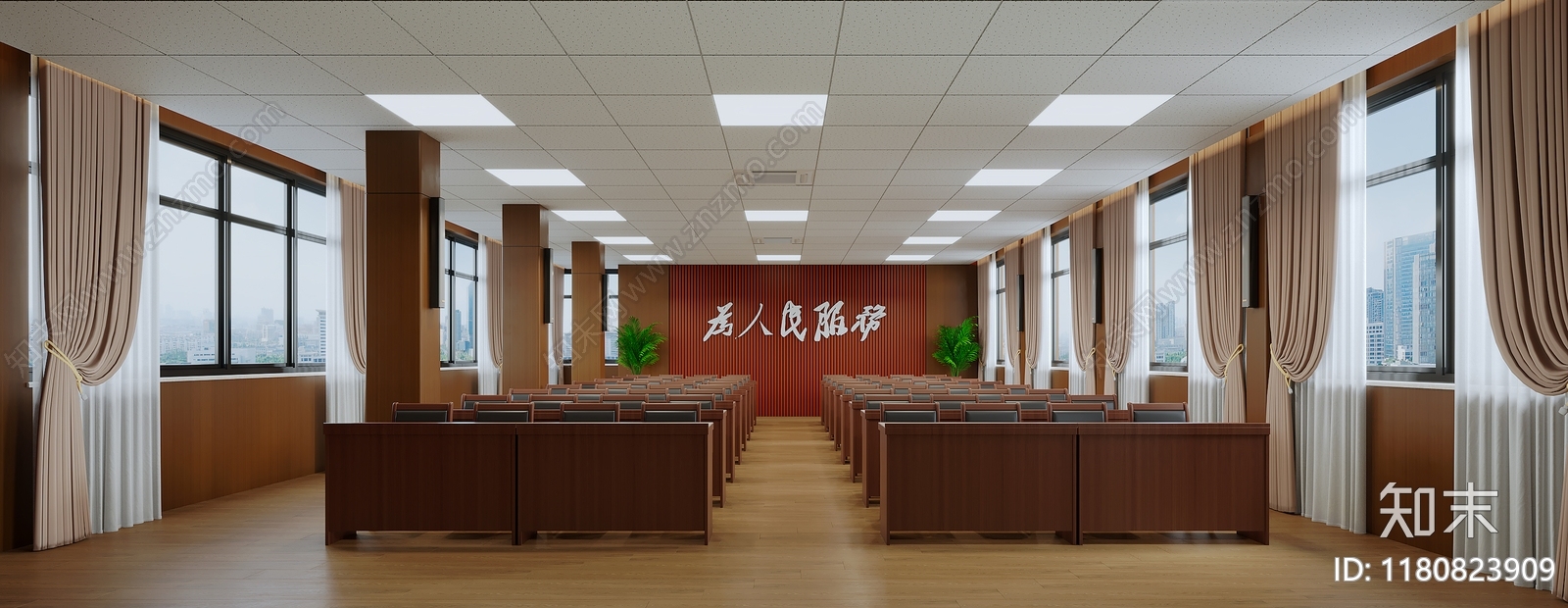 现代报告厅3D模型下载【ID:1180823909】