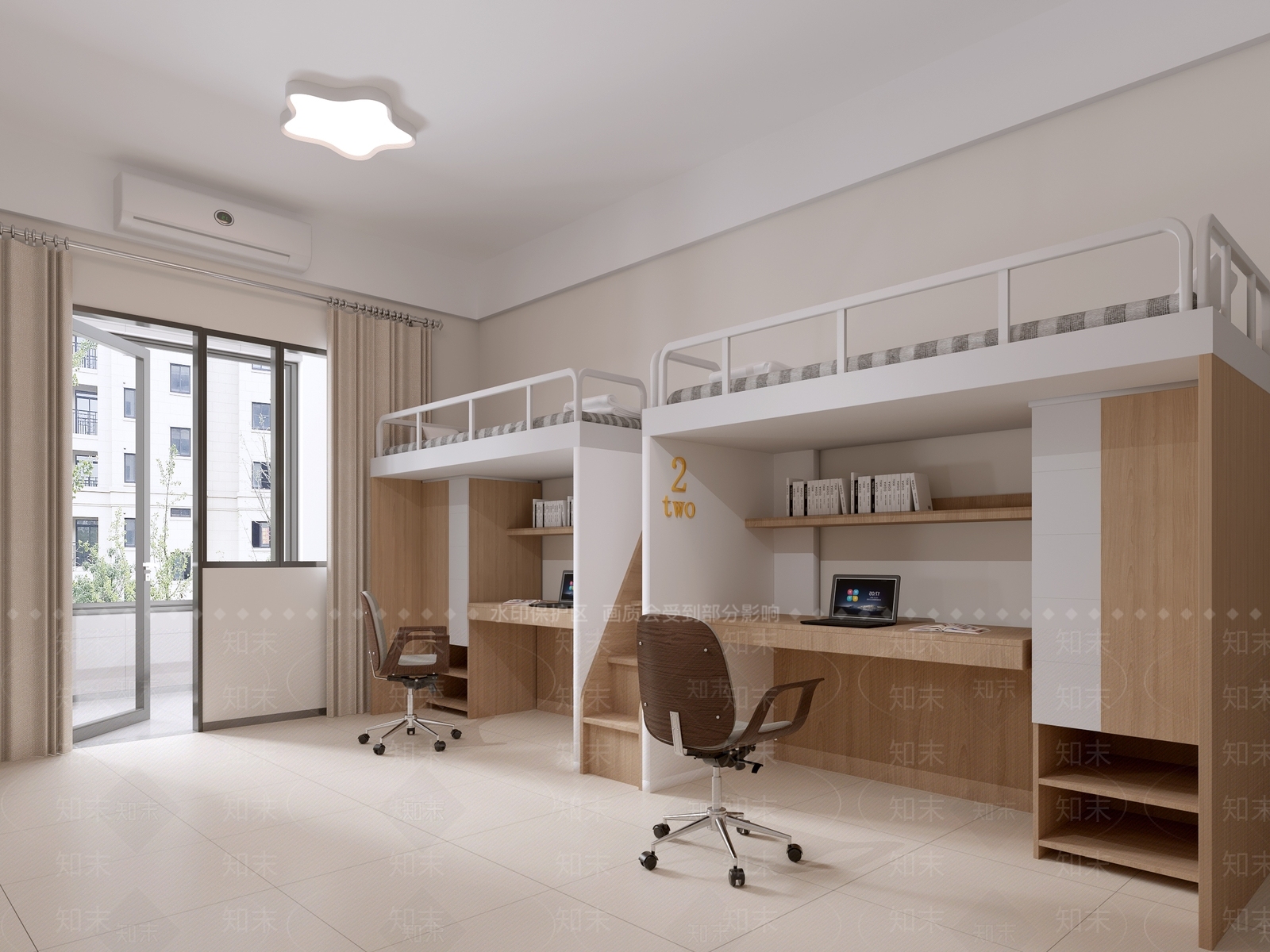 现代宿舍SU模型下载【ID:1180837020】