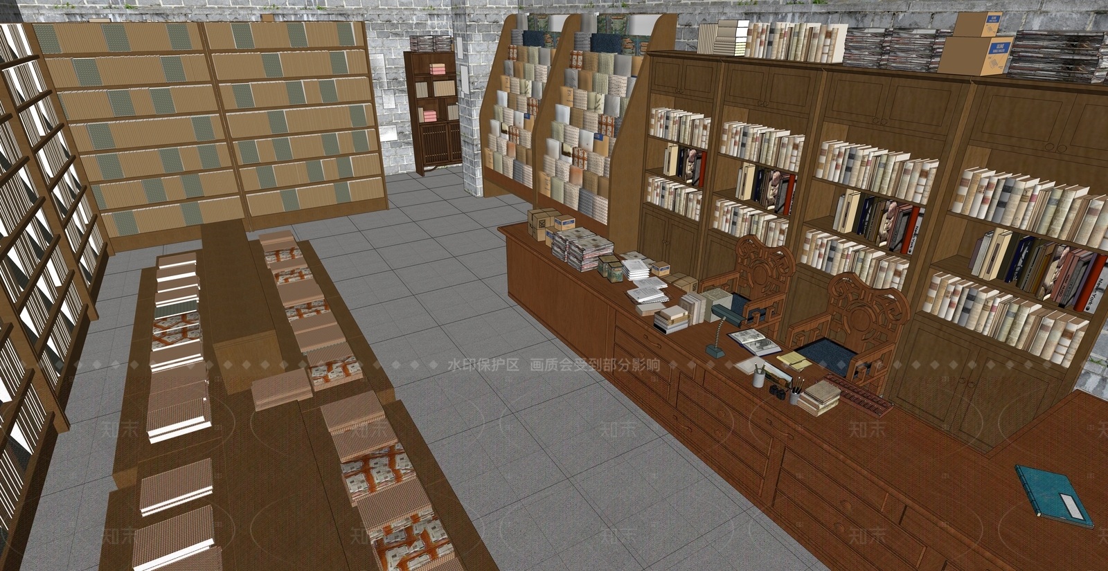 中式古建筑SU模型下载【ID:1215962607】