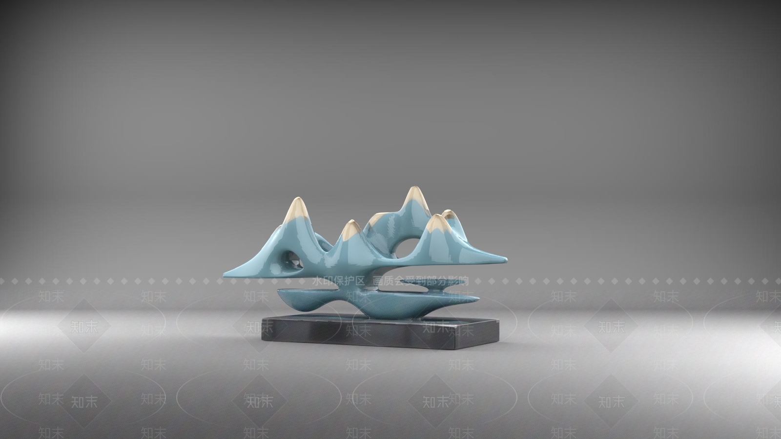 现代景观雕塑3D模型下载【ID:1180842272】