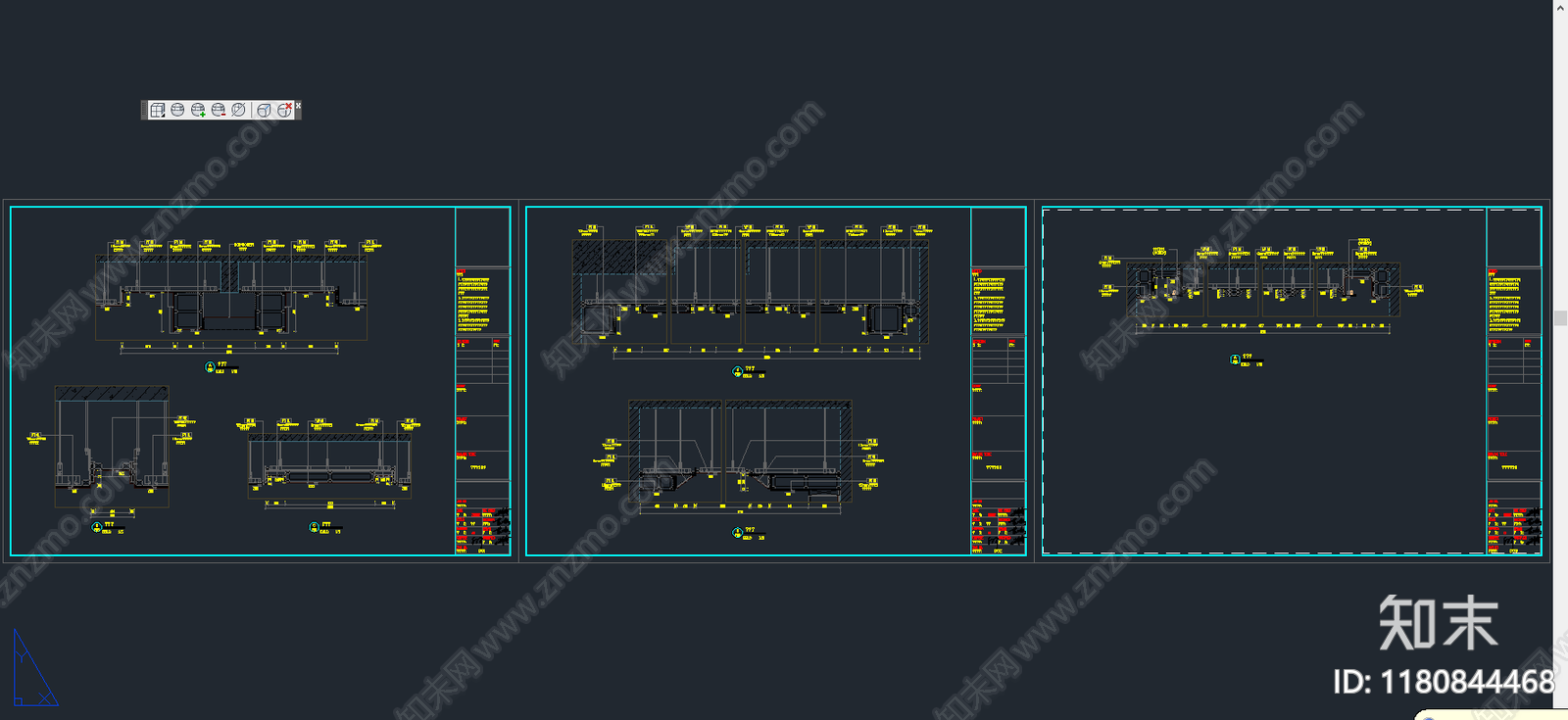 现代整体办公空间cad施工图下载【ID:1180844468】