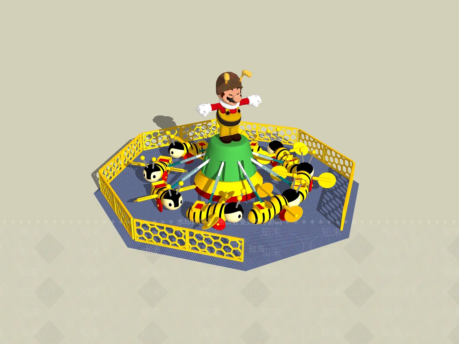 游乐设施SU模型下载【ID:1180846036】