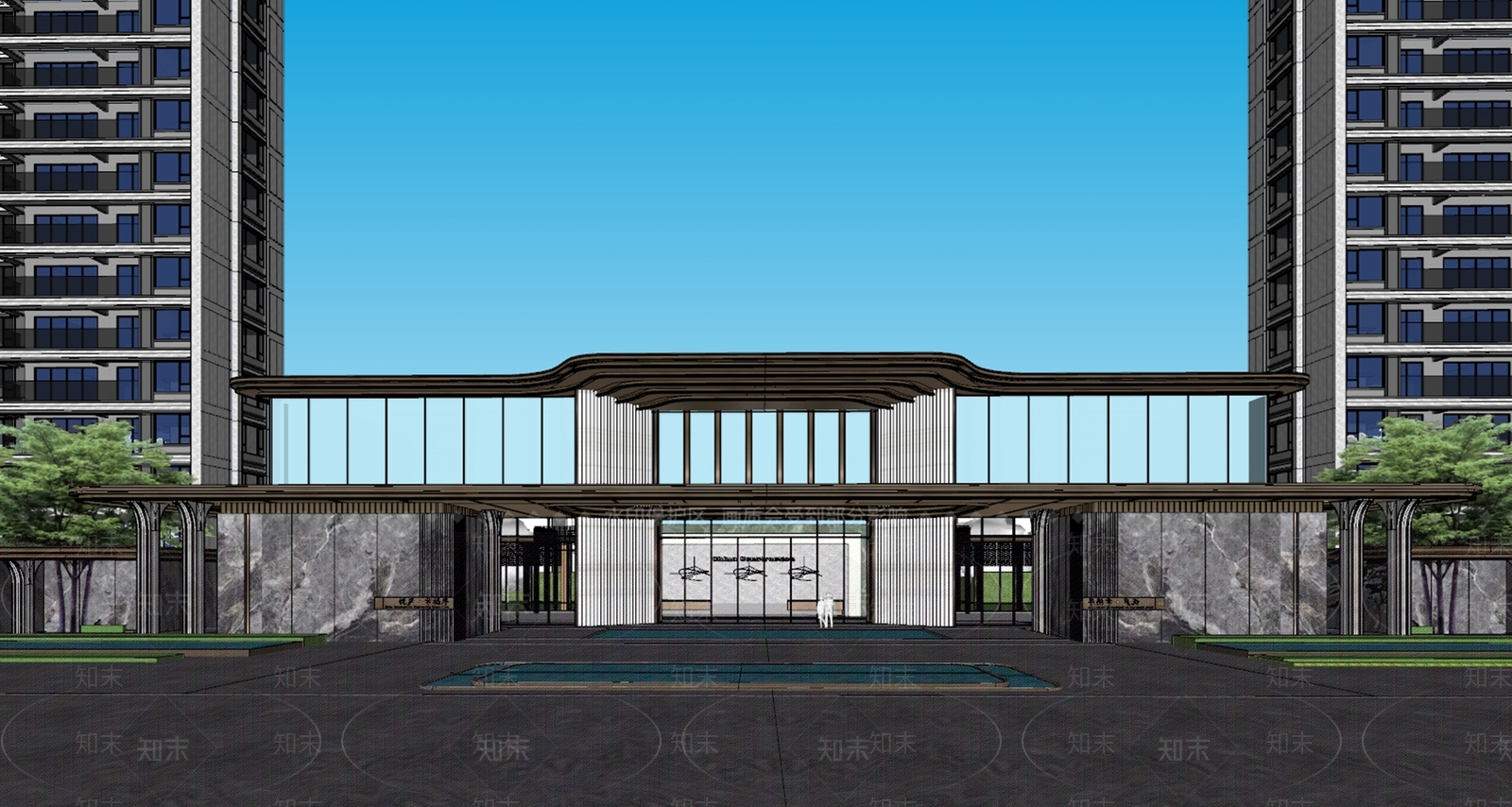 现代小公建SU模型下载【ID:1180846770】