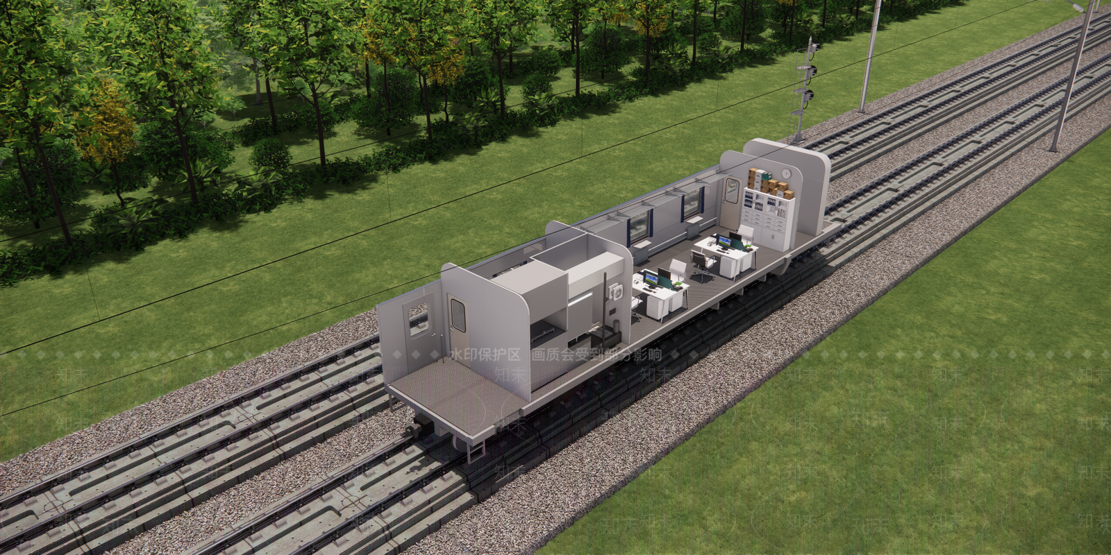 火车SU模型下载【ID:1180848190】
