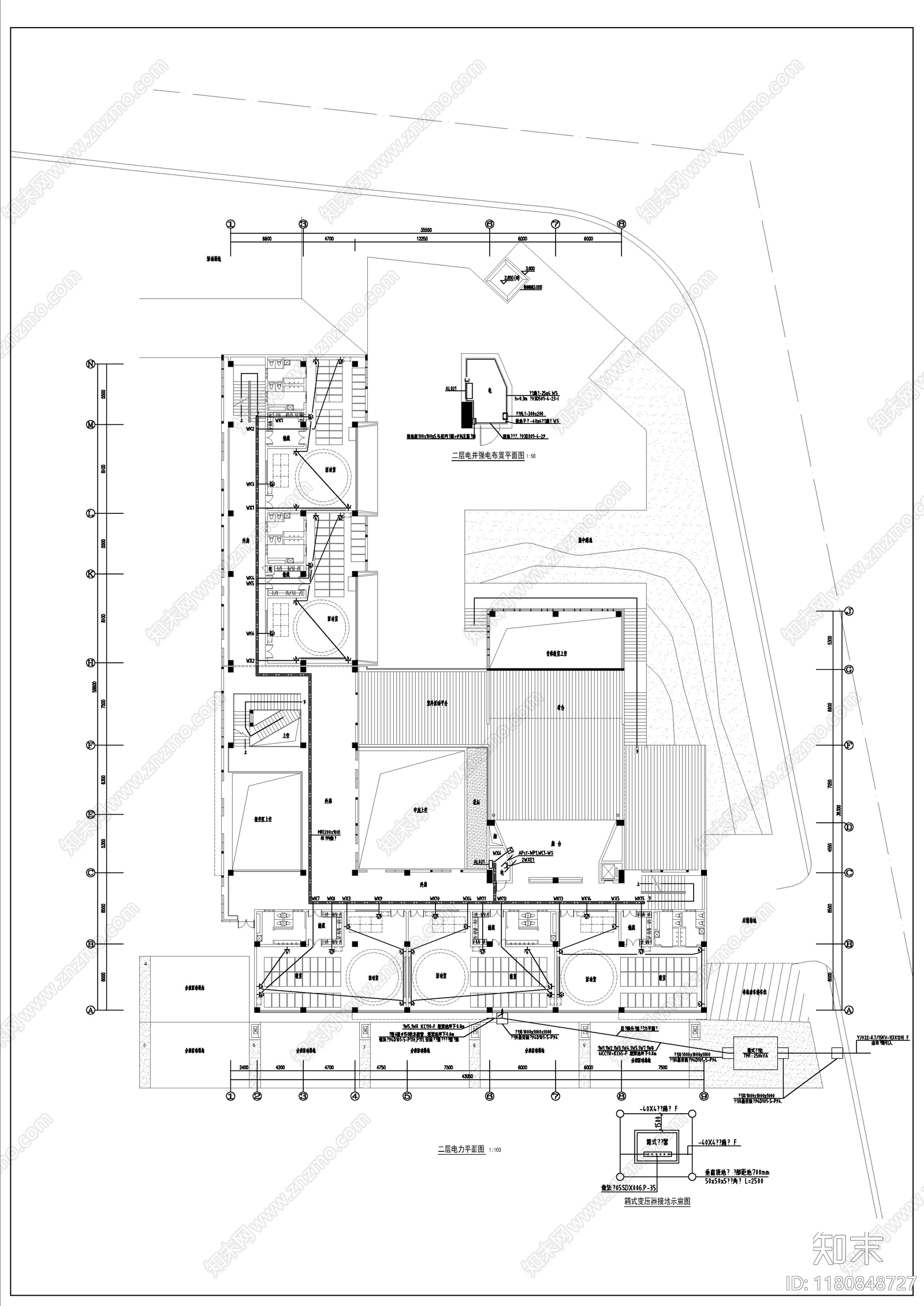 电气图cad施工图下载【ID:1180848727】