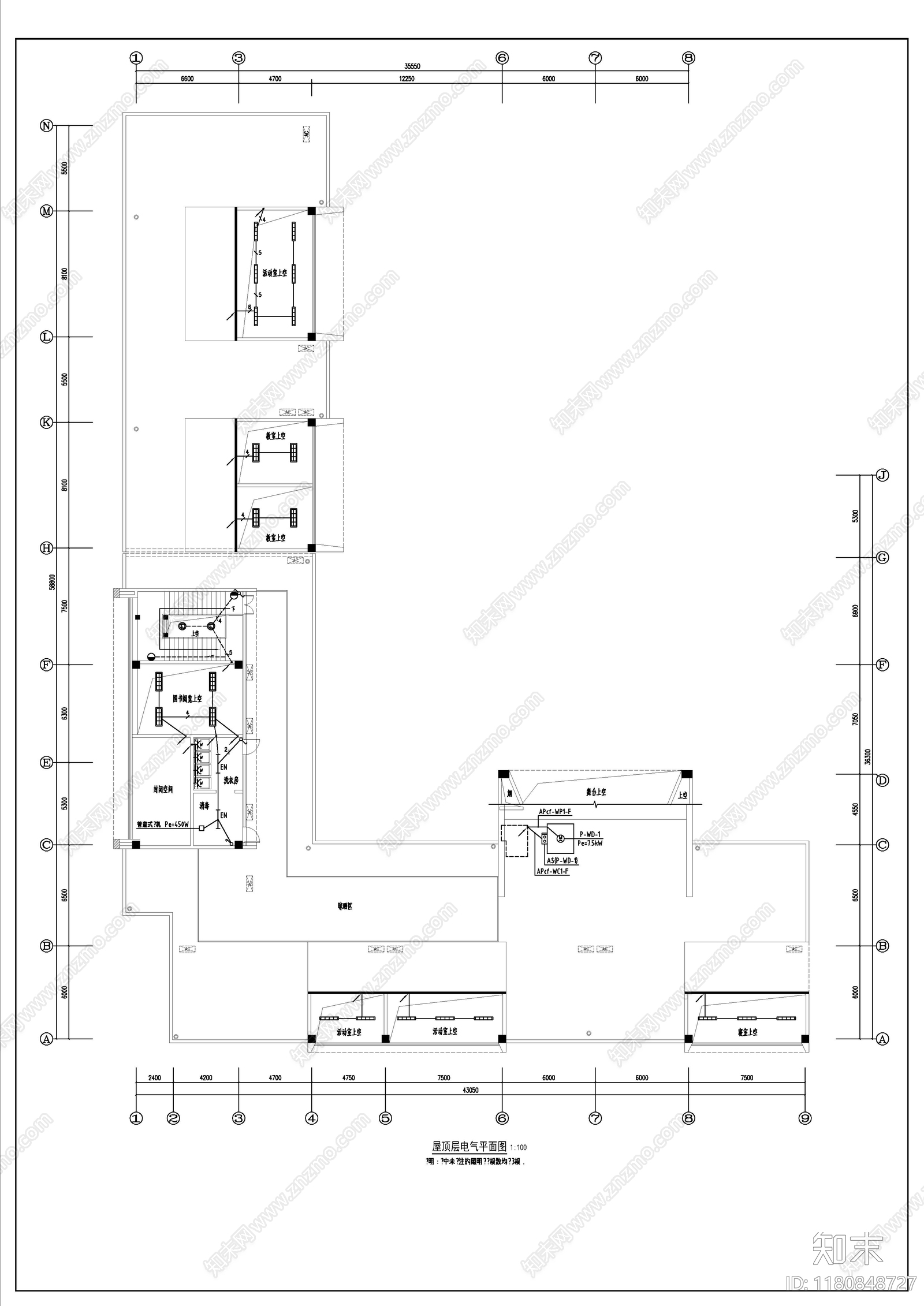 电气图cad施工图下载【ID:1180848727】