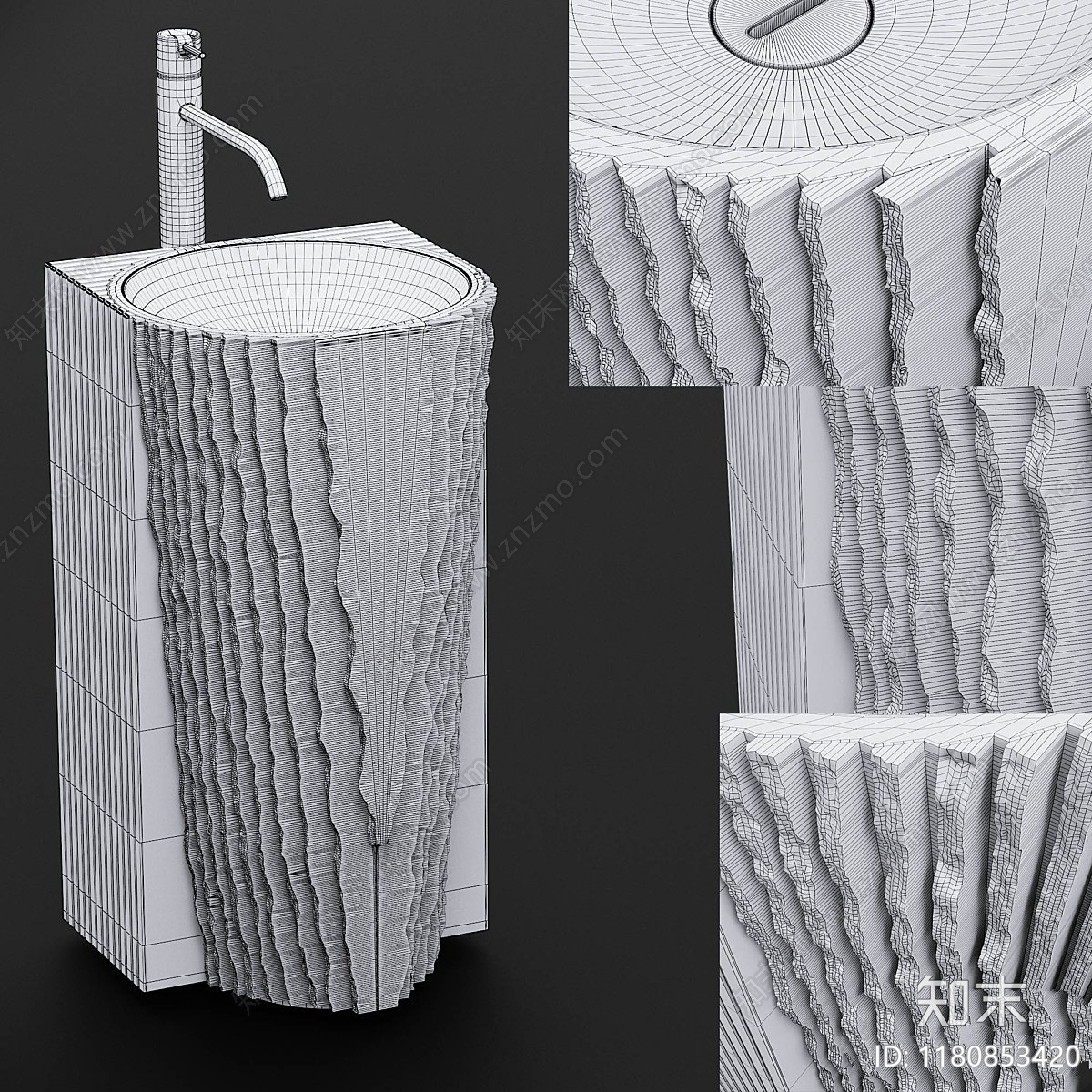 台盆3D模型下载【ID:1180853420】