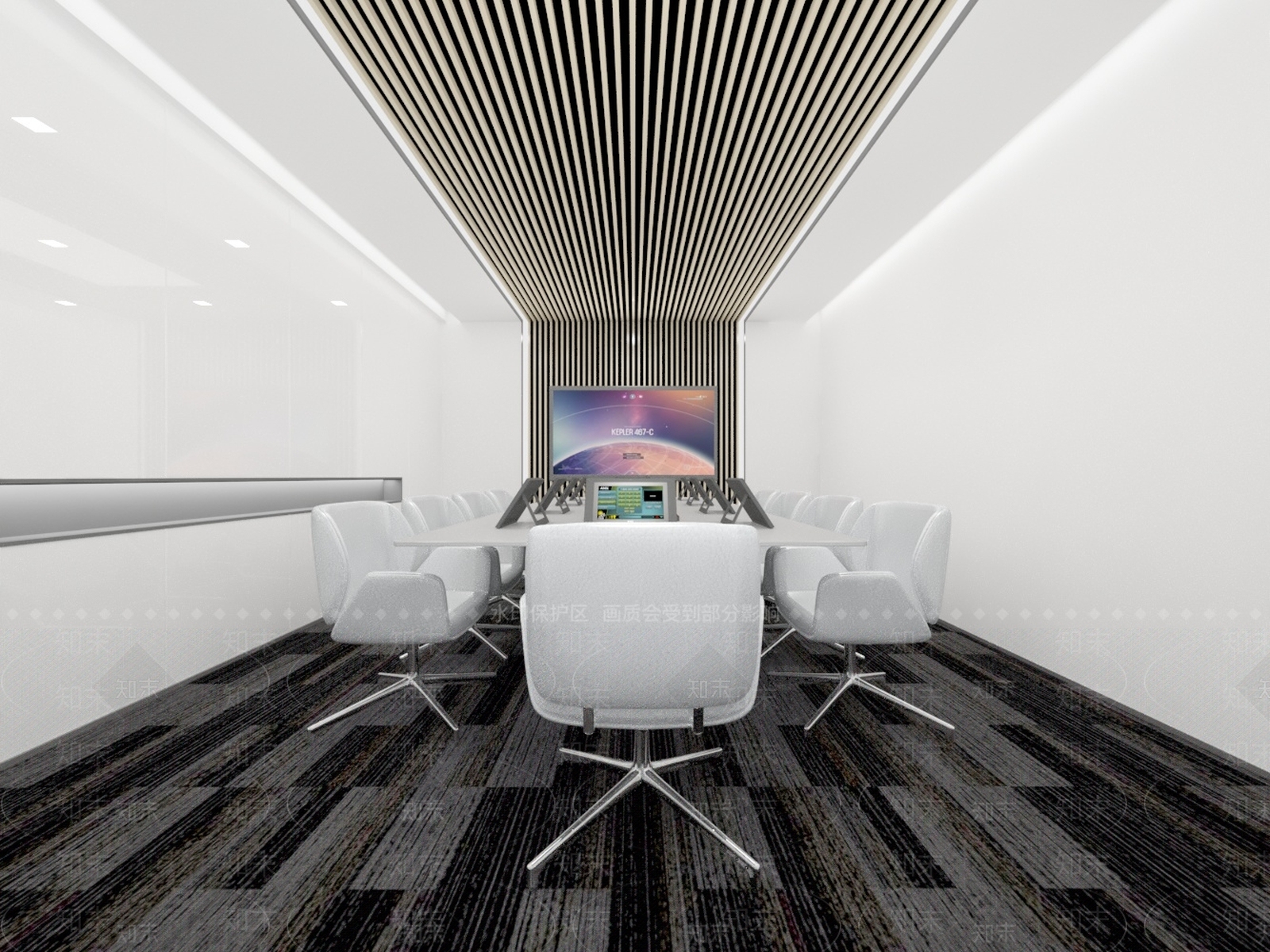 现代会议室3D模型下载【ID:1180861966】