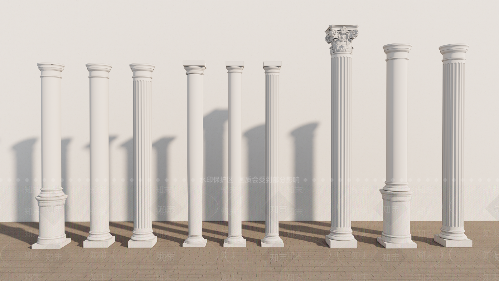 欧式雕塑小品SU模型下载【ID:1180863326】