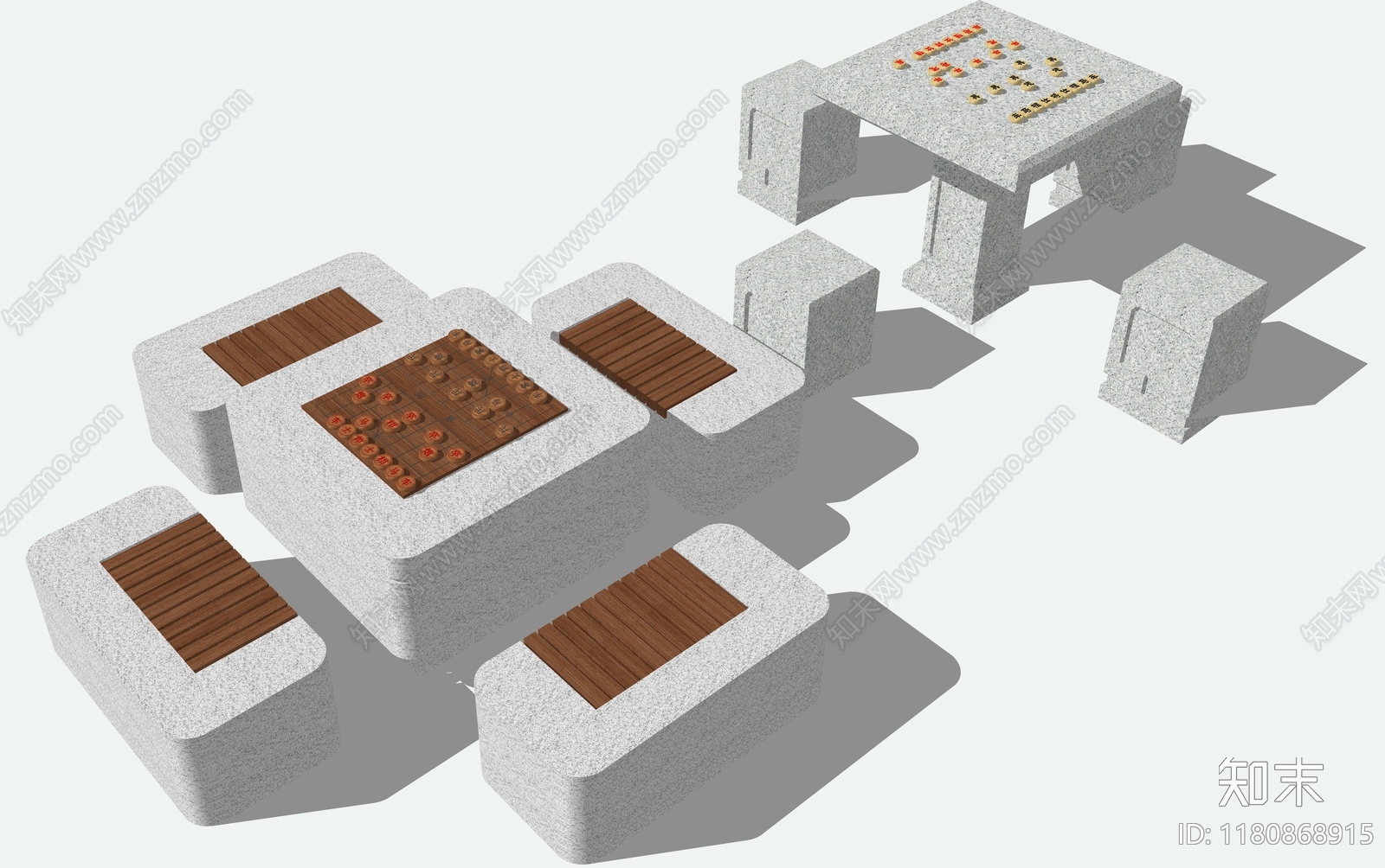 现代户外桌椅SU模型下载【ID:1180868915】