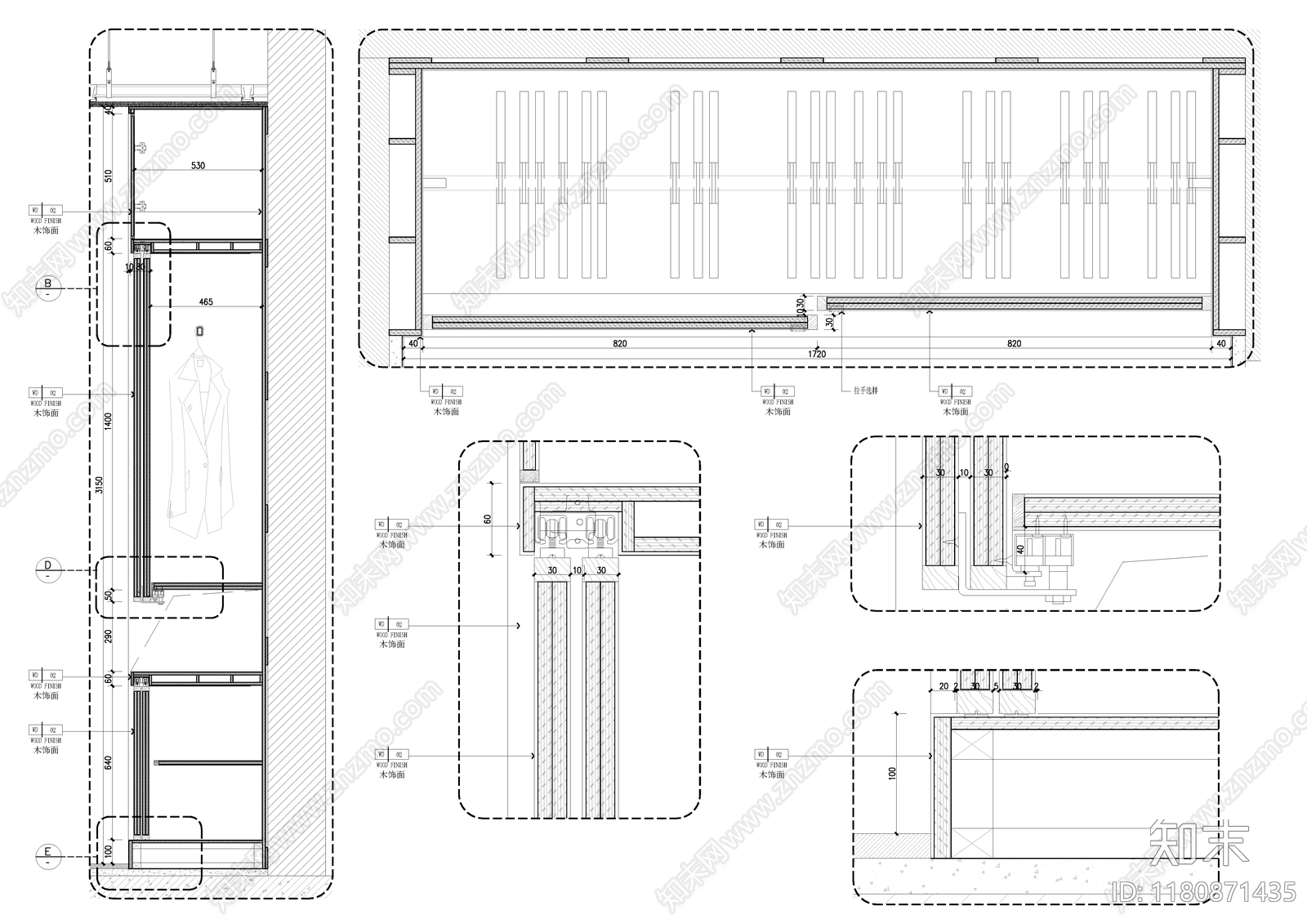 现代家具节点详图cad施工图下载【ID:1180871435】