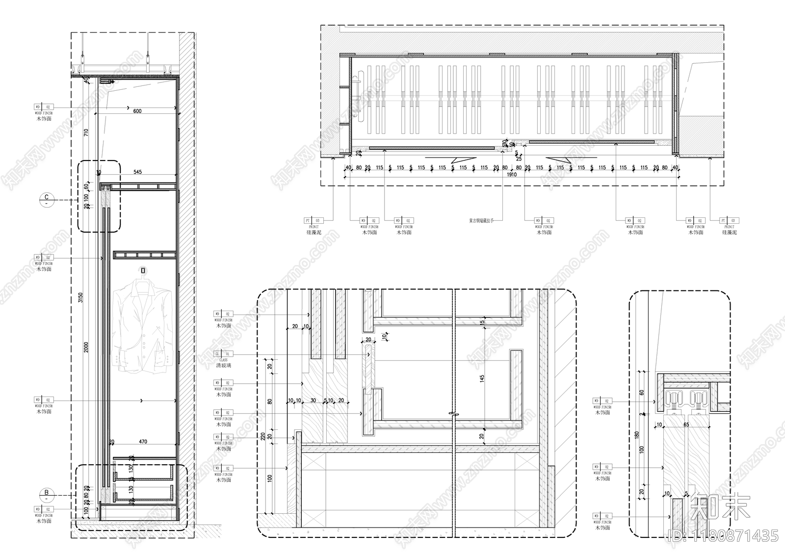 现代家具节点详图cad施工图下载【ID:1180871435】