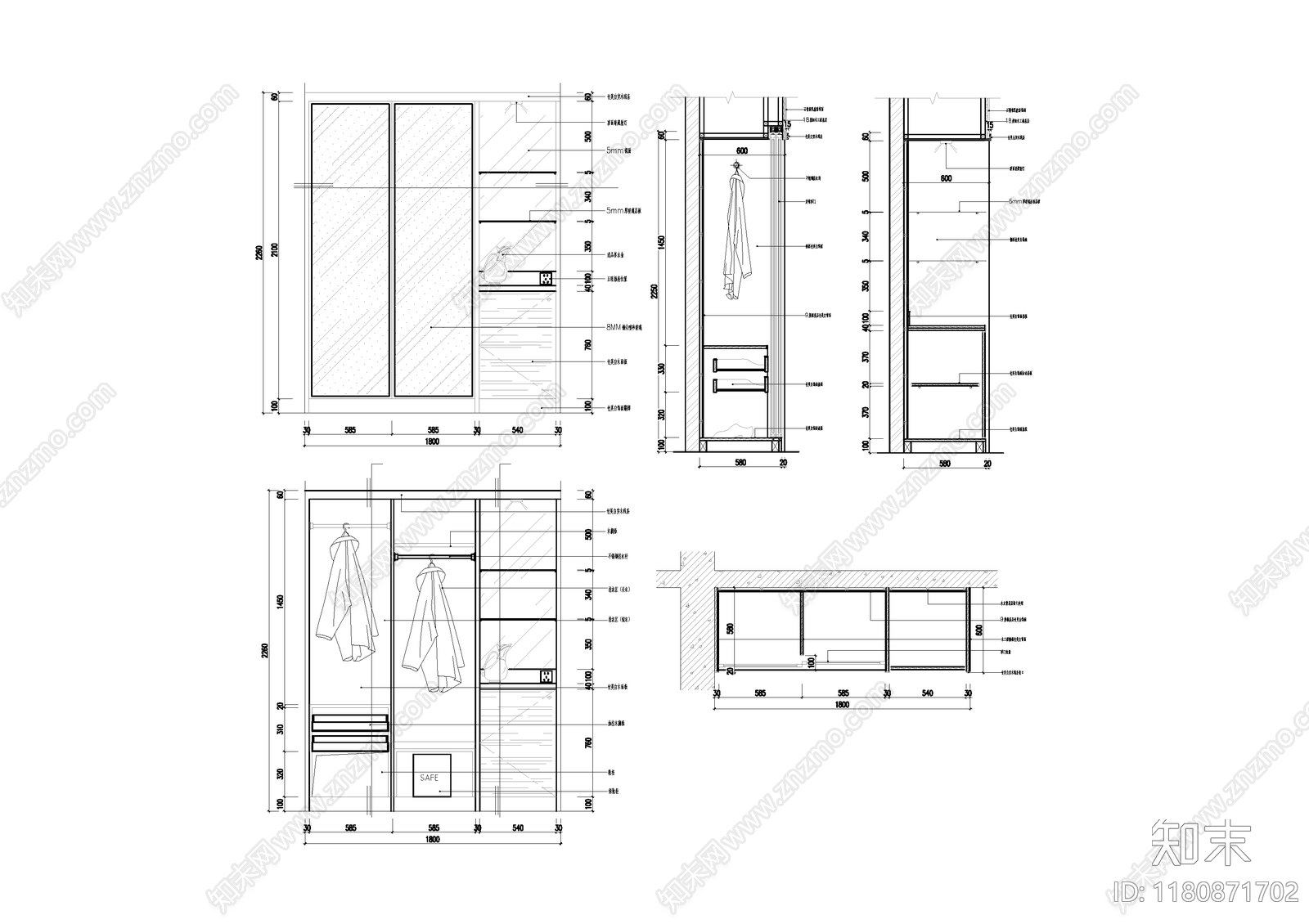 现代家具节点详图cad施工图下载【ID:1180871702】