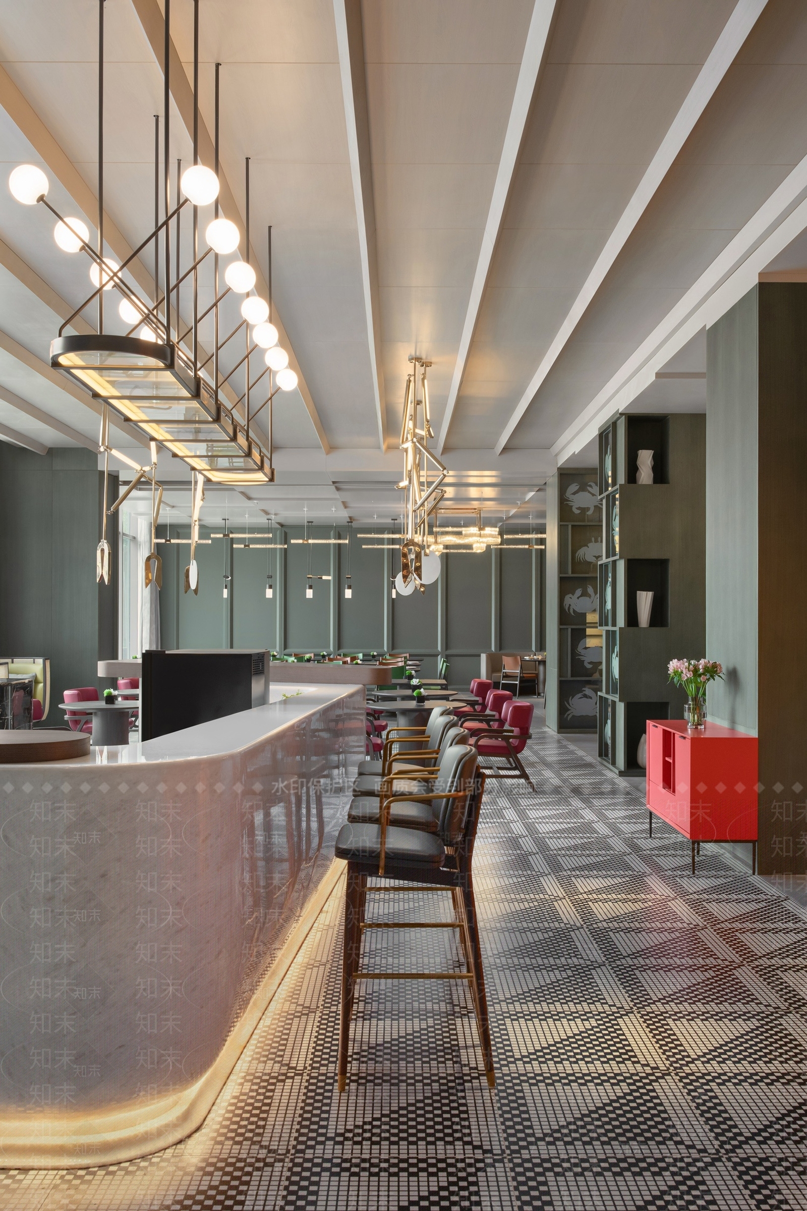 现代轻奢酒店3D模型下载【ID:1180877025】