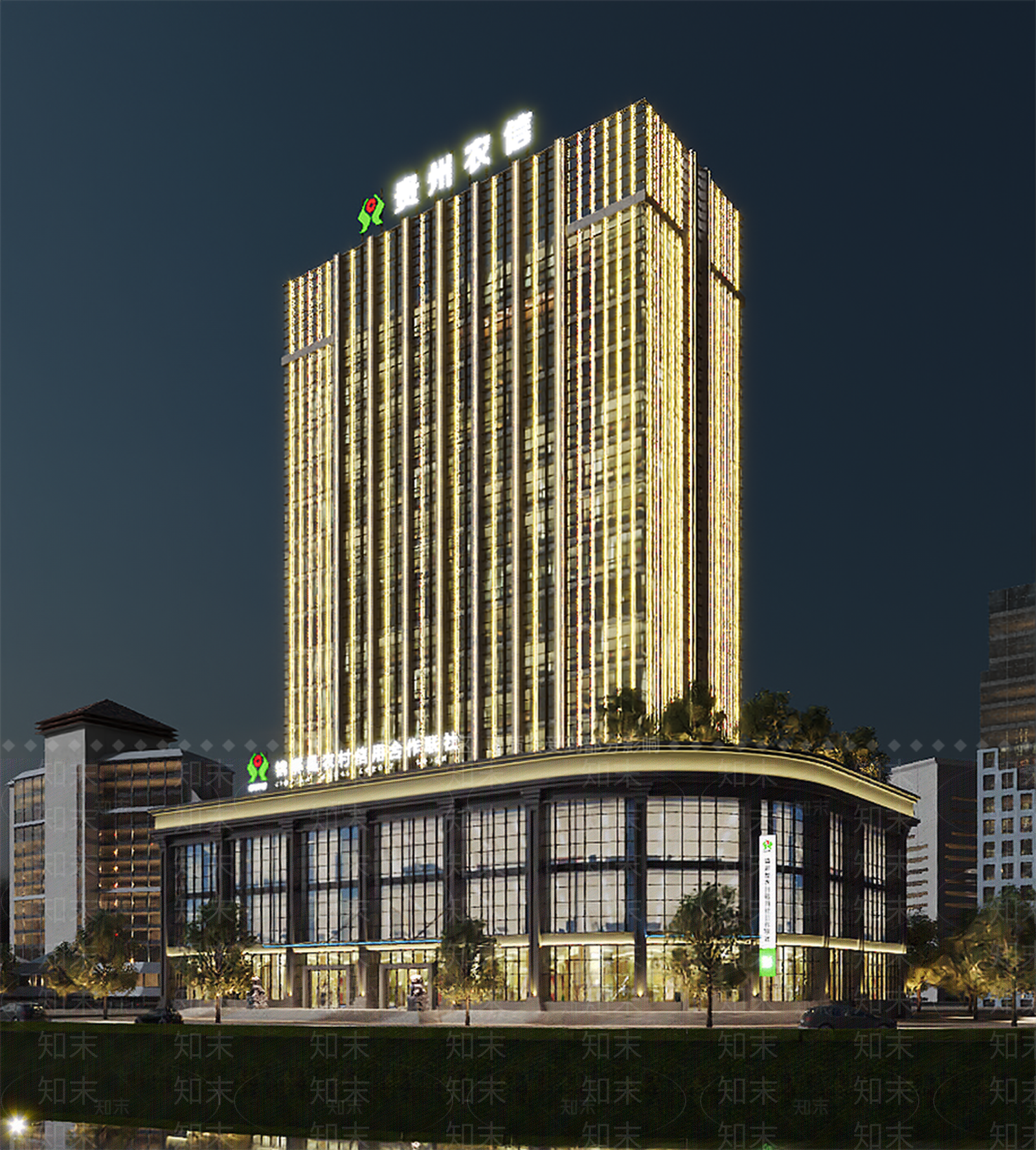 现代办公楼3D模型下载【ID:1180886632】