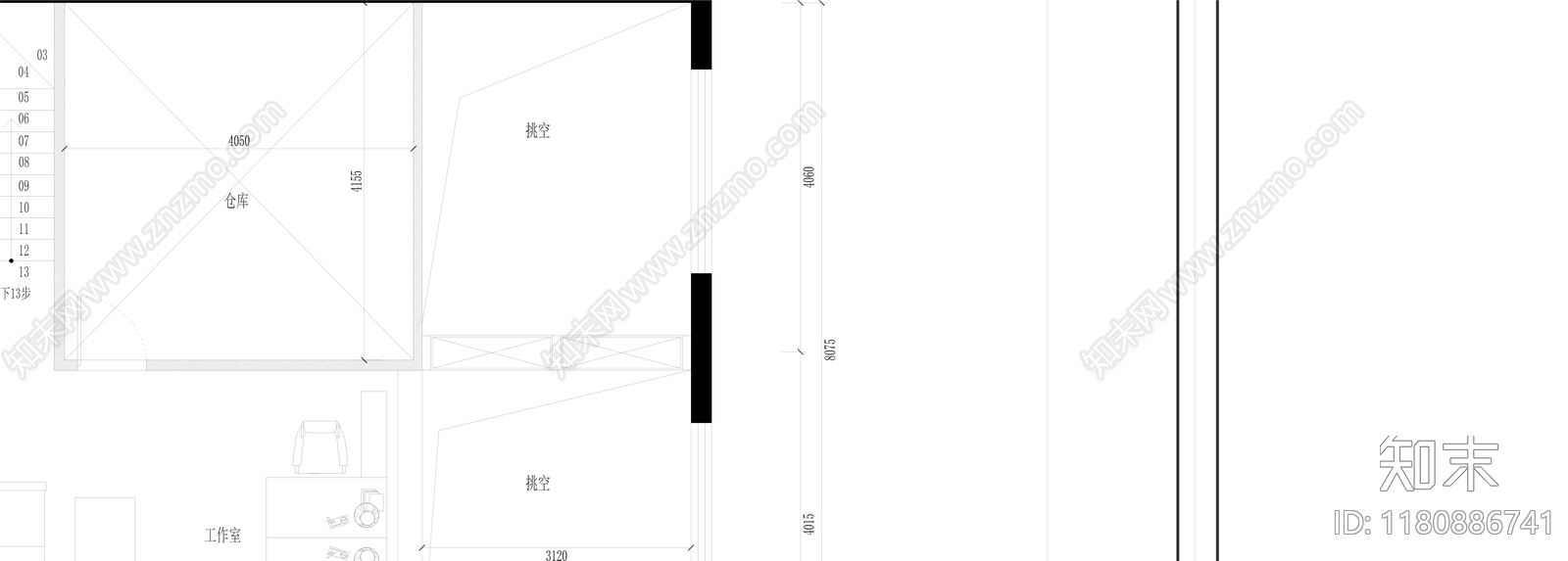 现代酒吧cad施工图下载【ID:1180886741】