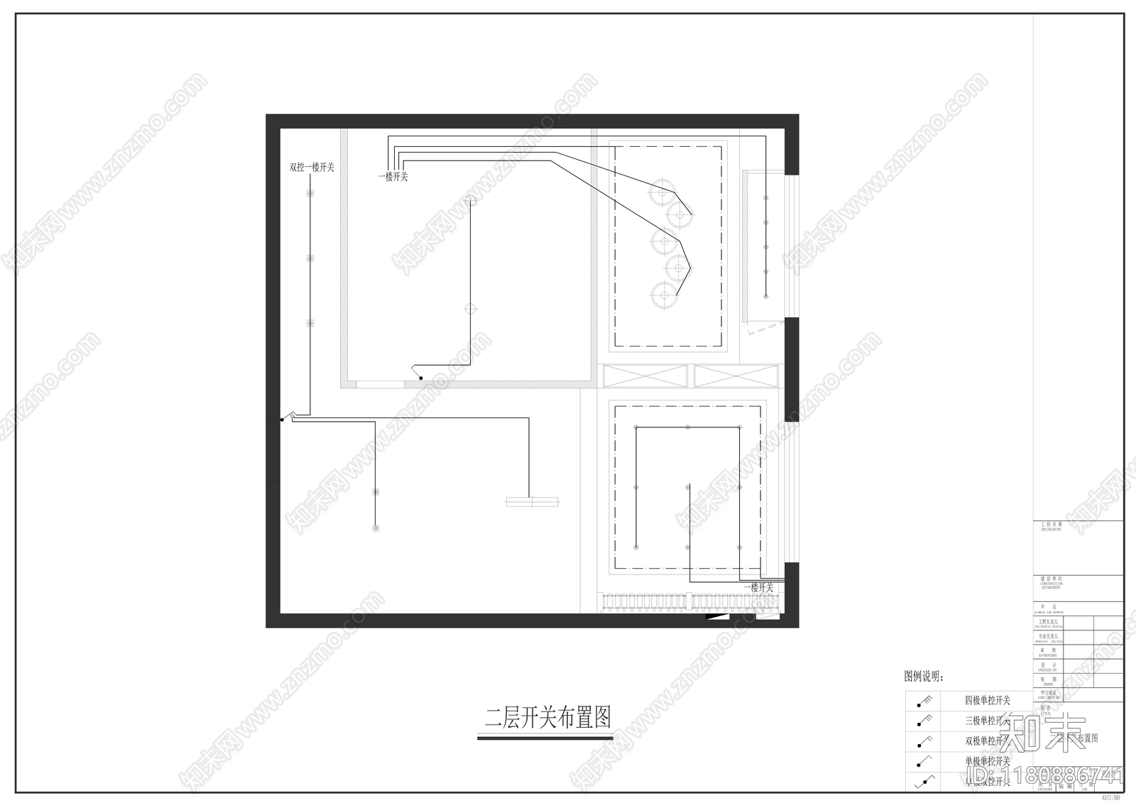 现代酒吧cad施工图下载【ID:1180886741】