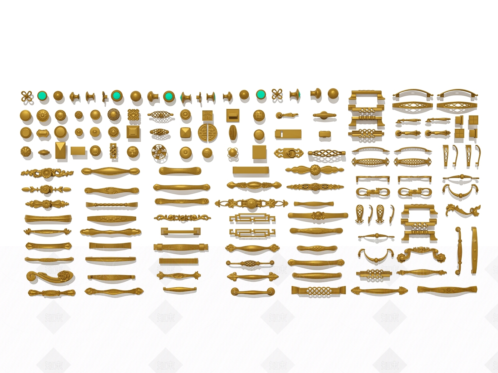 美式欧式拉手SU模型下载【ID:1180888723】