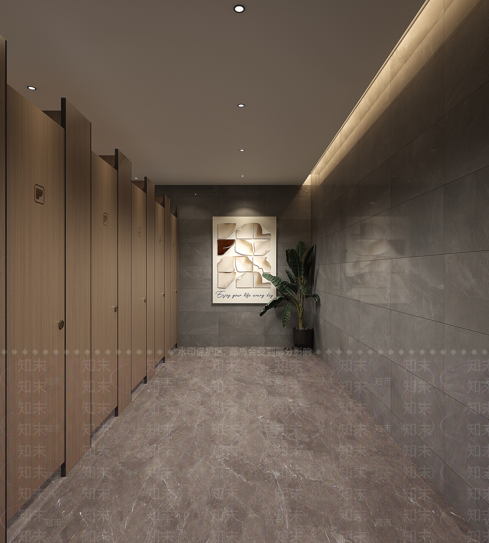 现代公共卫生间3D模型下载【ID:1180895425】