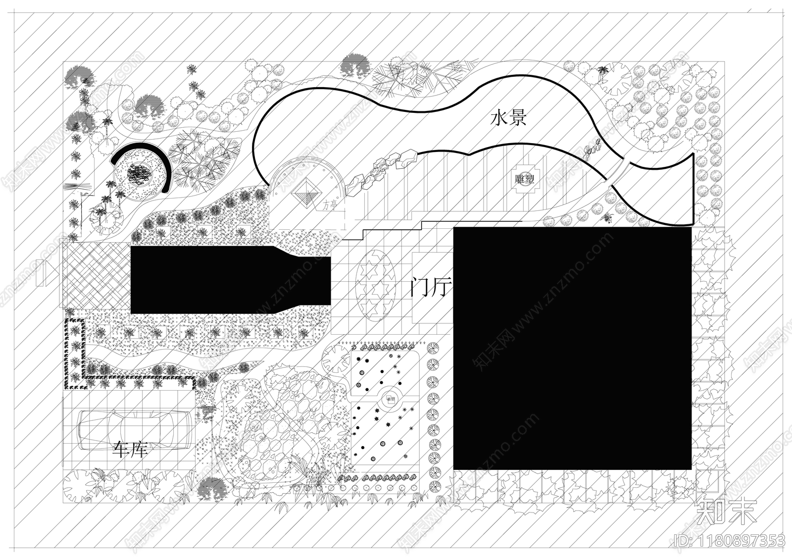 新中式现代帐篷施工图下载【ID:1180897353】