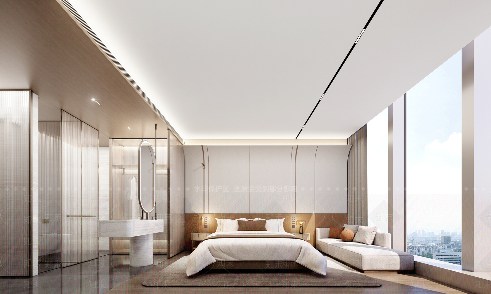 现代酒店客房SU模型下载【ID:1180909416】