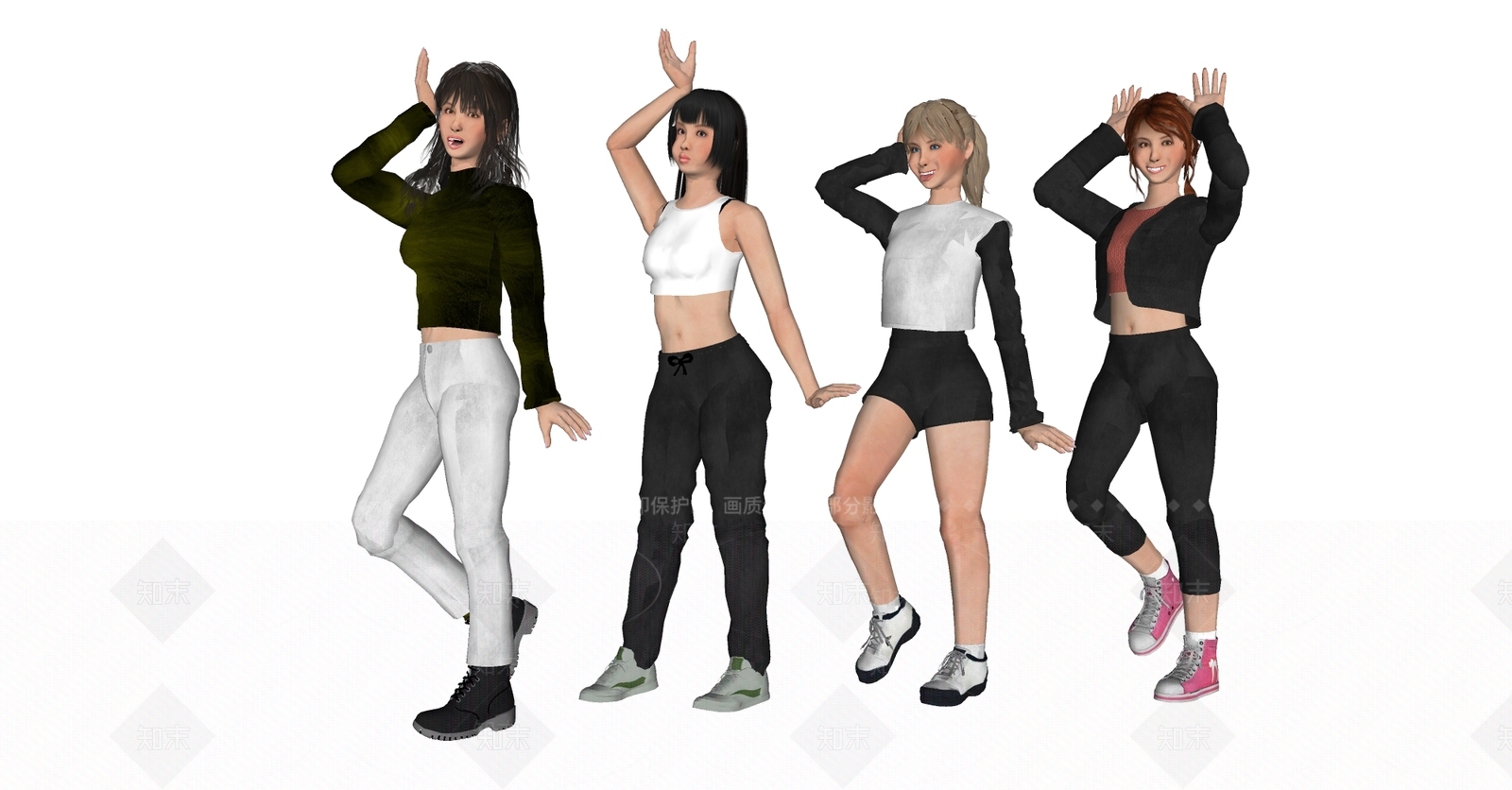 女人3D模型下载【ID:1180909174】