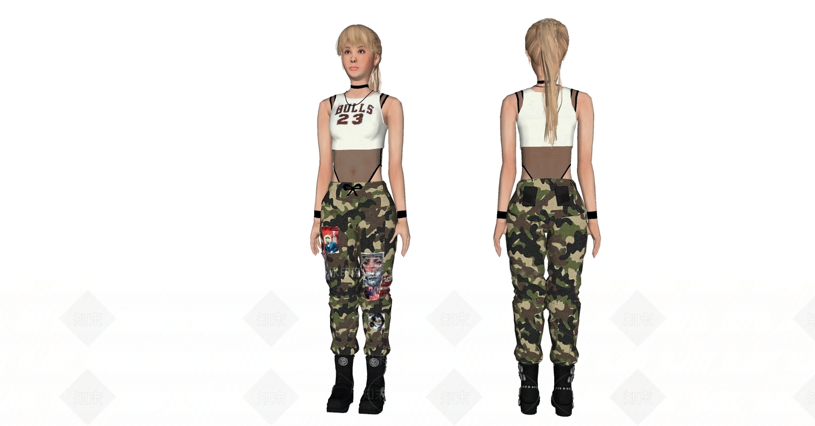 女人3D模型下载【ID:1180909203】