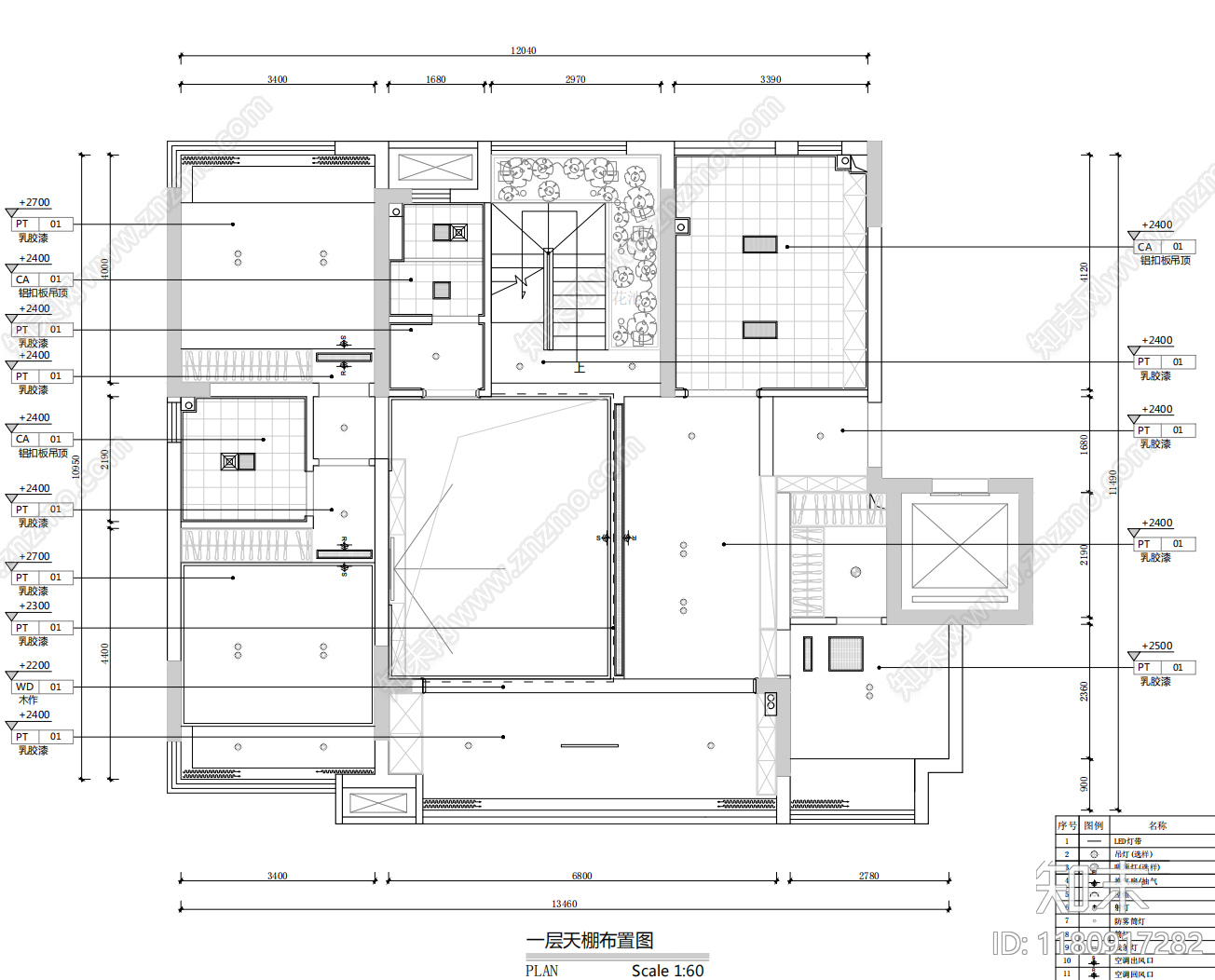 别墅cad施工图下载【ID:1180917282】