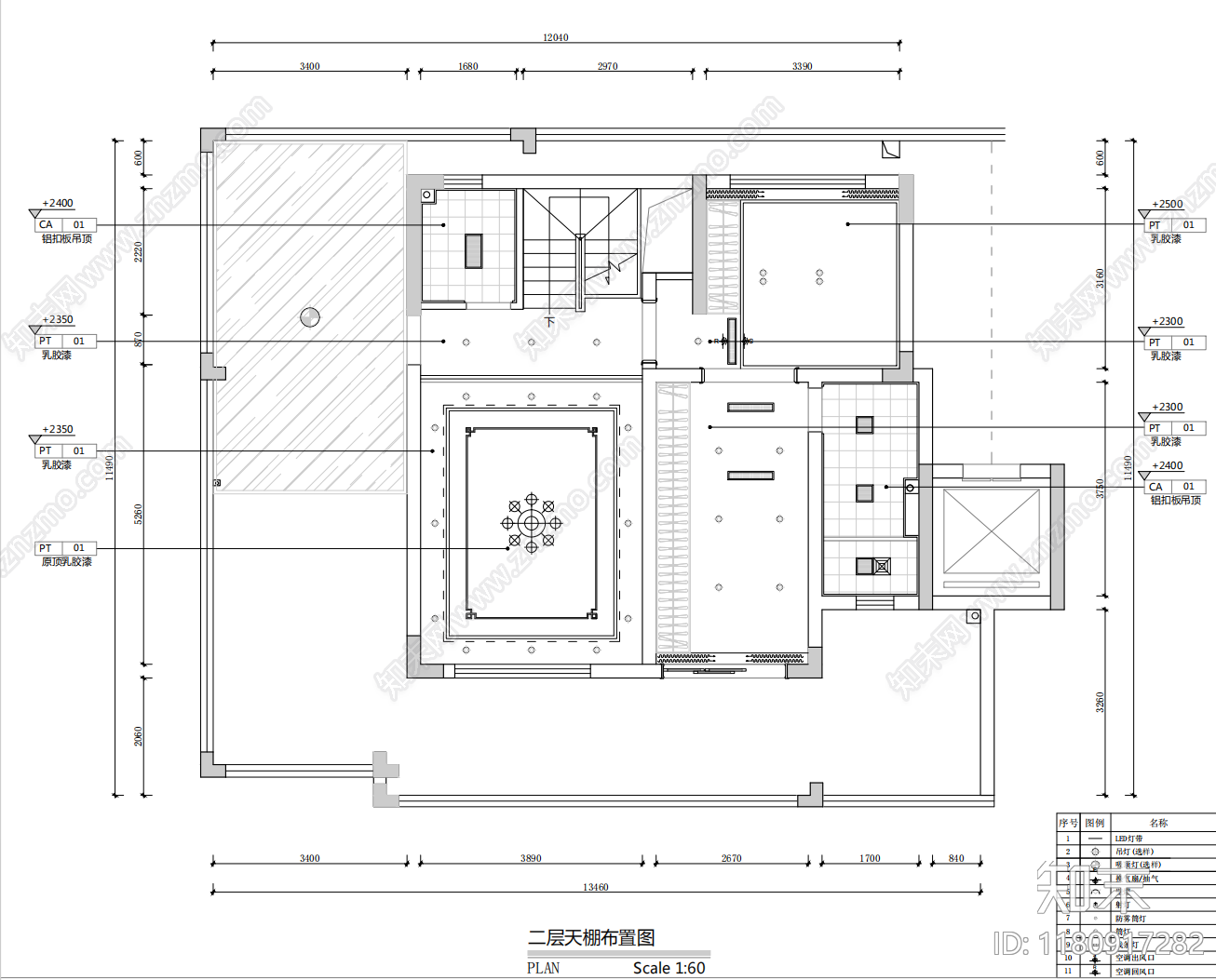 别墅cad施工图下载【ID:1180917282】