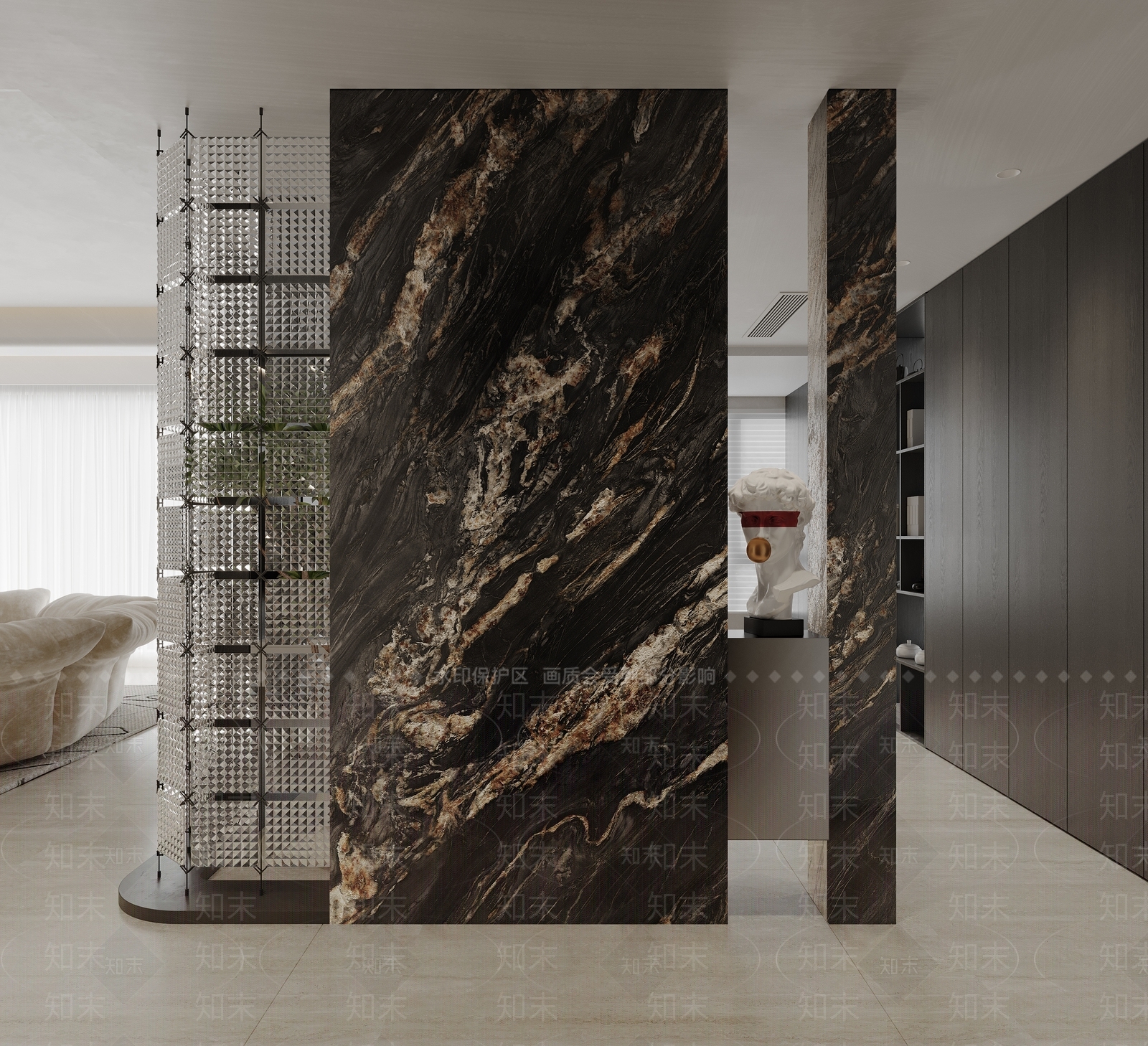 现代家居客厅3D模型下载【ID:1180924643】