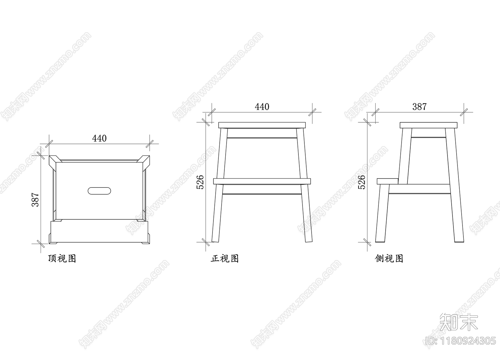 现代椅子施工图下载【ID:1180924305】