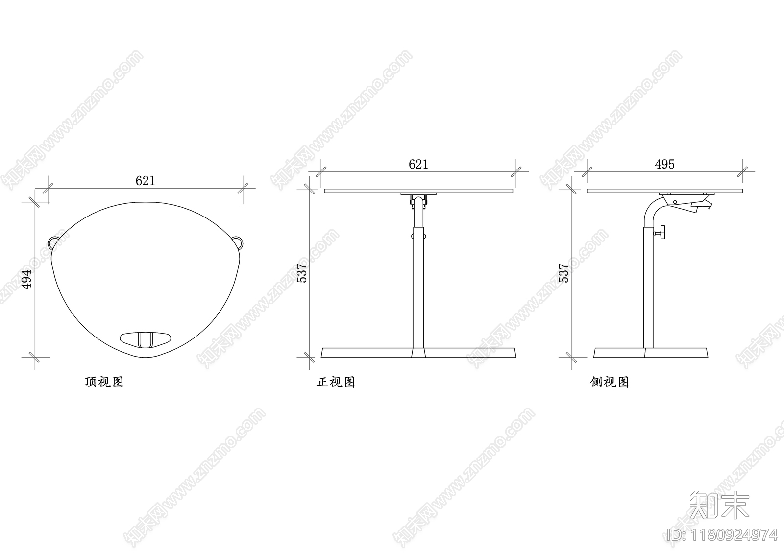 现代桌子施工图下载【ID:1180924974】