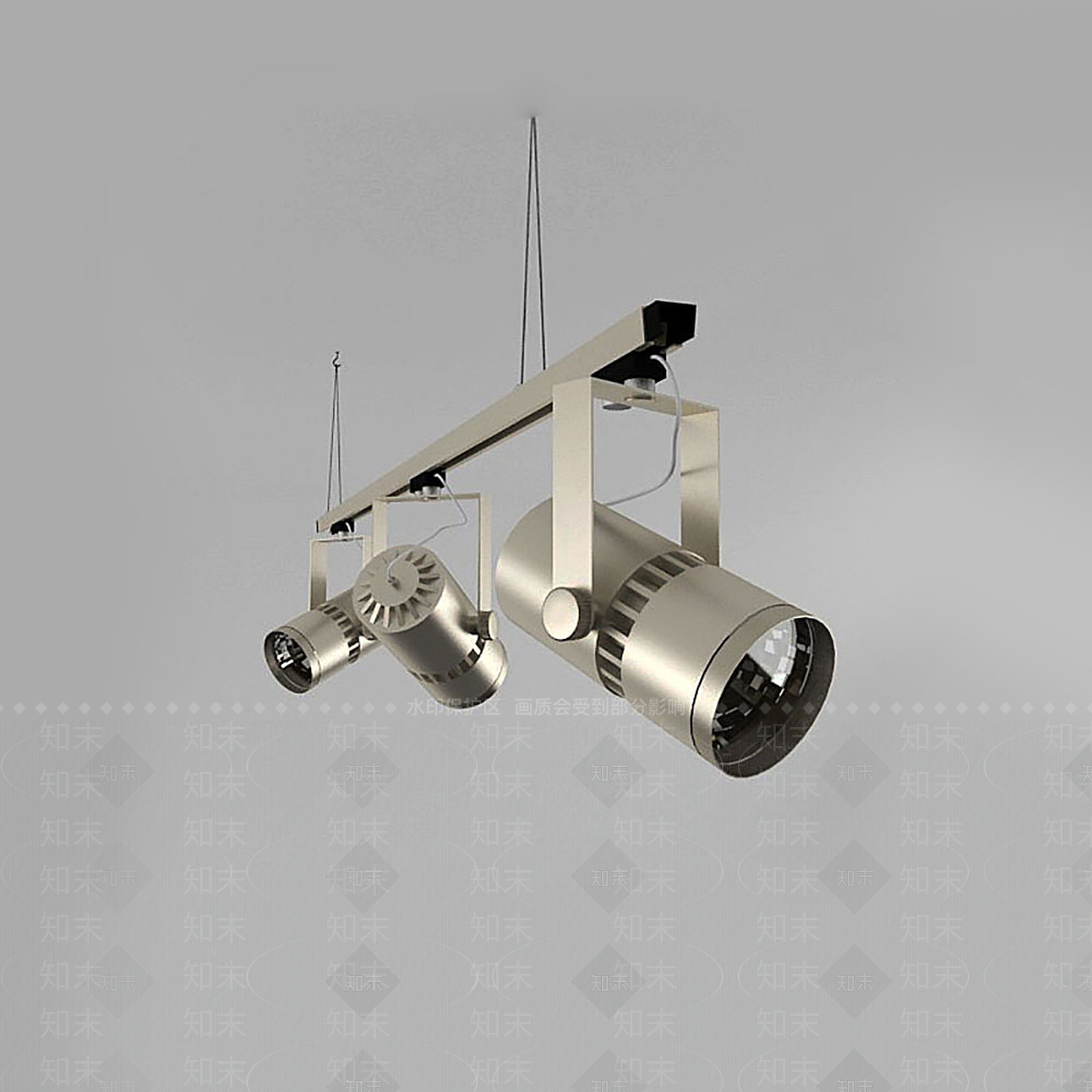 工业射灯3D模型下载【ID:1180925656】