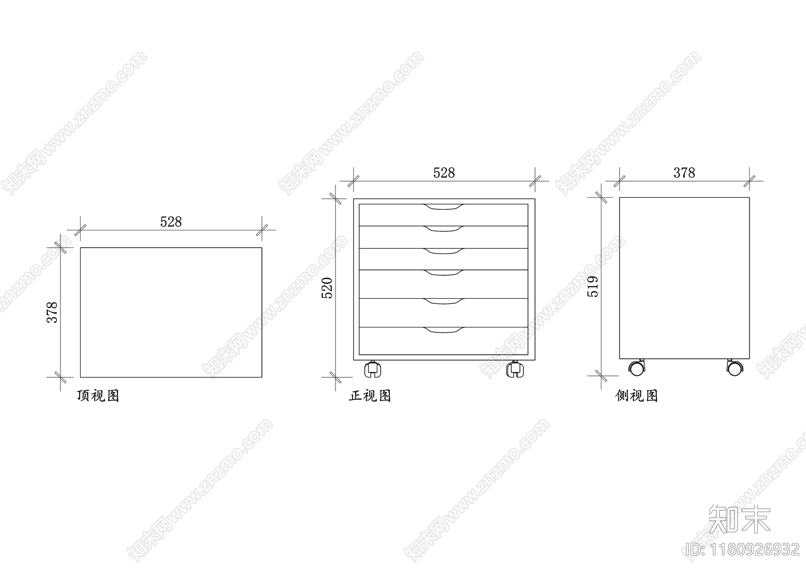 现代柜子施工图下载【ID:1180926932】