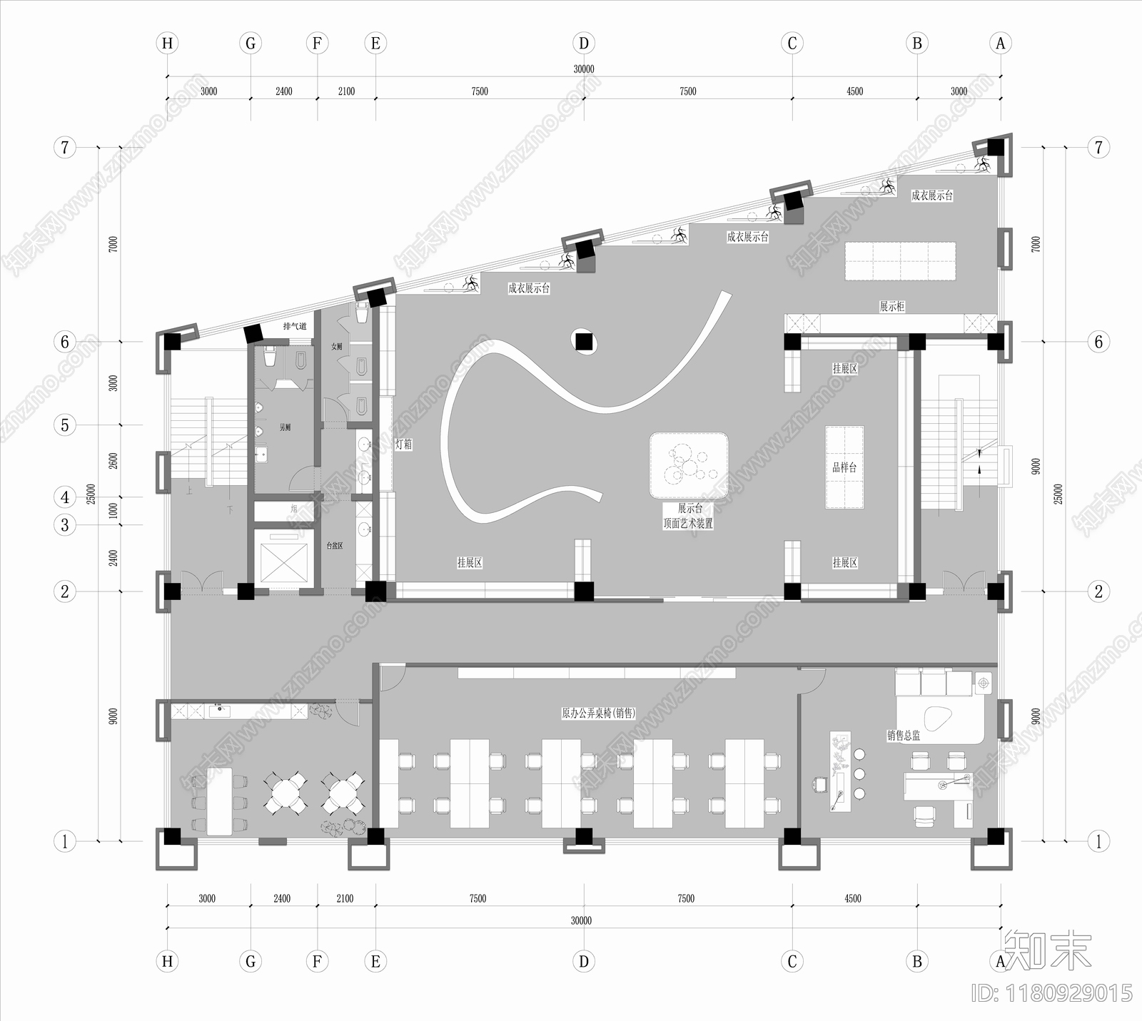 现代会展施工图下载【ID:1180929015】