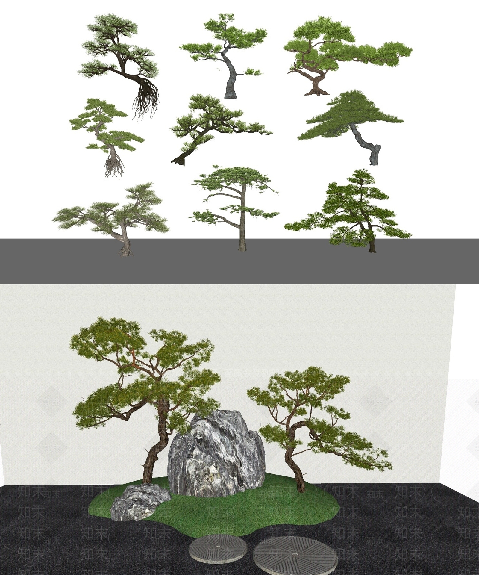 盆栽SU模型下载【ID:1180931667】