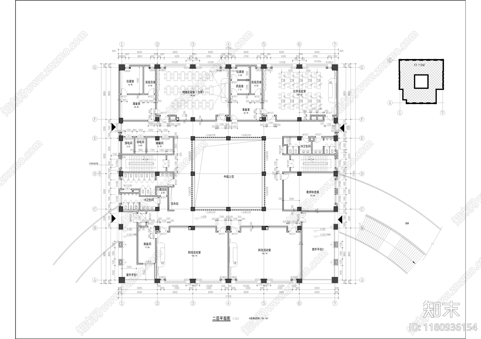 现代学校建筑cad施工图下载【ID:1180936154】